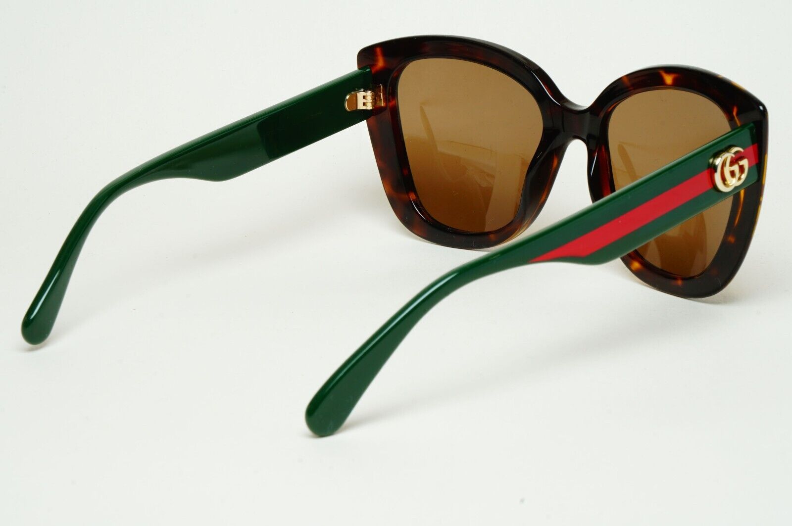 Gucci Sunglasses 2021 Brown Green Red Tortoise Square GG0860S 001 53mm 180125