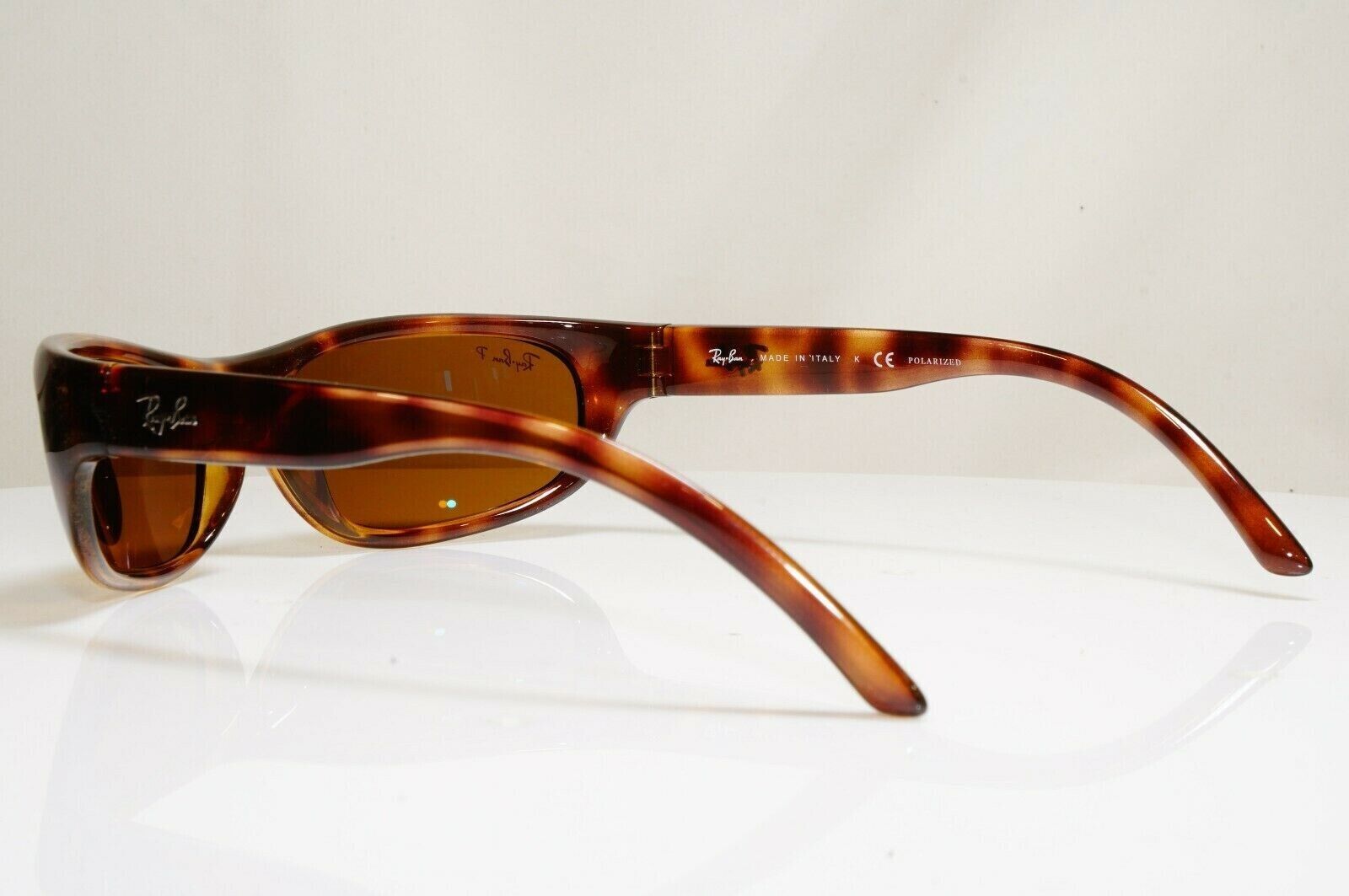 Ray-Ban Sunglasses Polarized Predator Wrap Brown Tortoiseshell RB 4033 642/47
