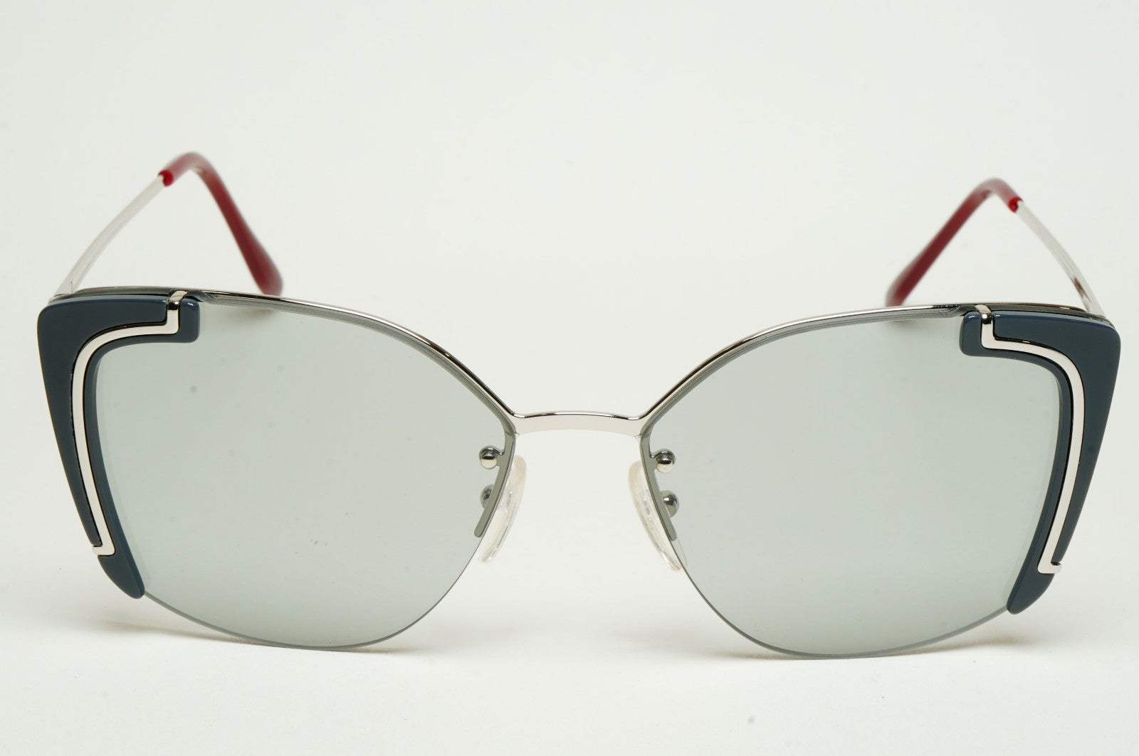 Prada Sunglasses Silver Grey Square Rimless PR59VS SPR 59V 429-5J0