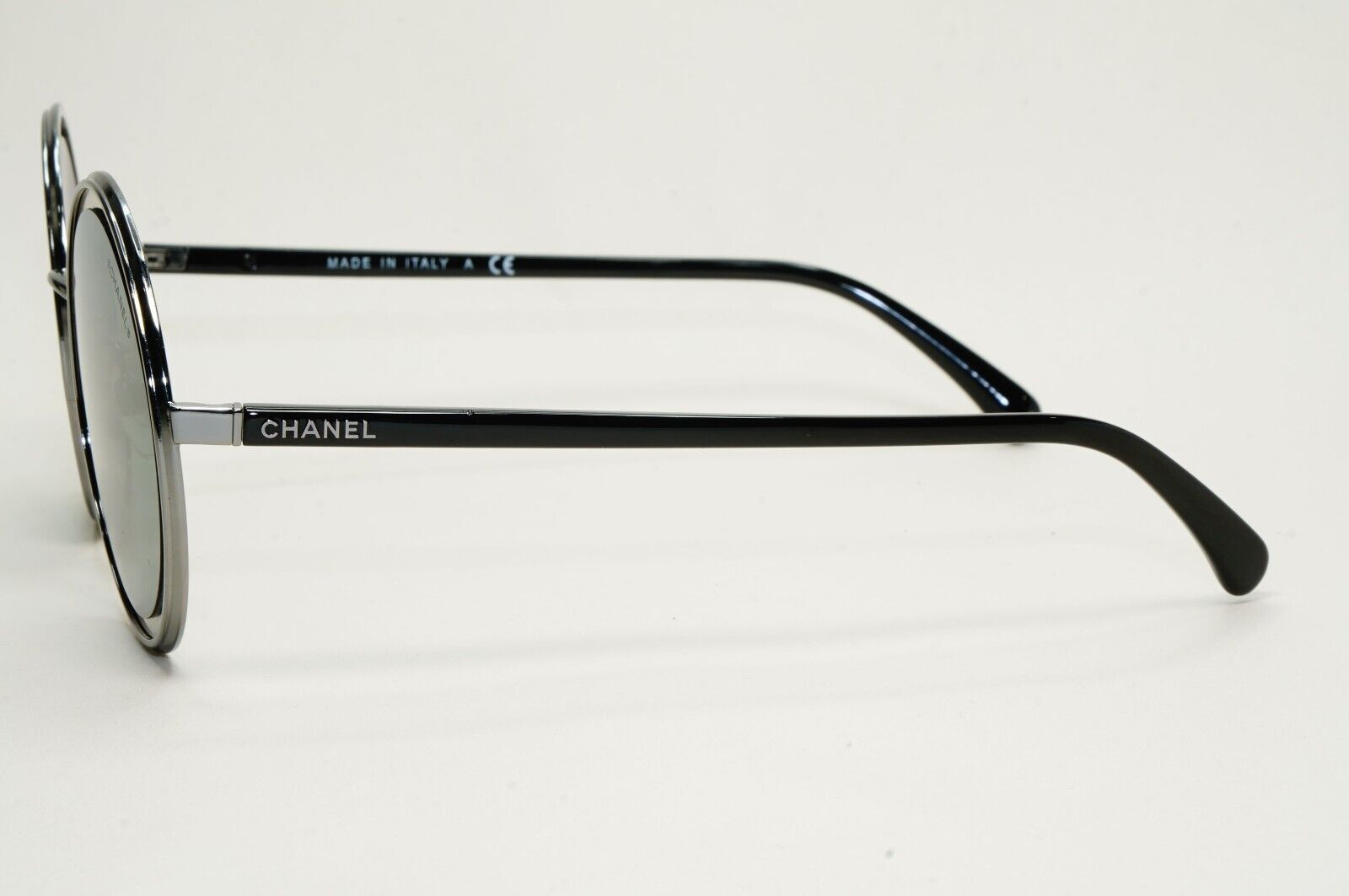 Chanel Sunglasses Round Mirror Grey Silver Black Circle 4226 c.108/W6 [a] 210924