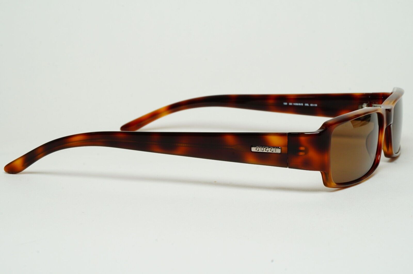 Gucci Sunglasses 1998 Vintage Brown Rectangle Tortoise GG 1438/N/S 05L 100125