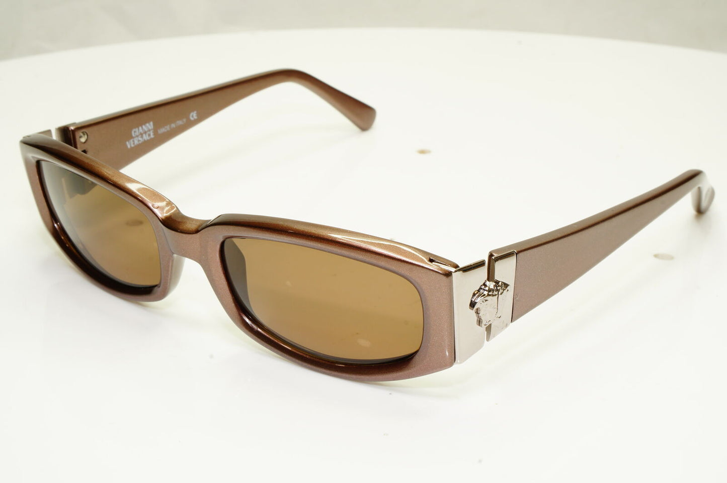 Gianni Versace 1996 Mens Vintage Brown Medusa Sunglasses MOD 253/M COL 341