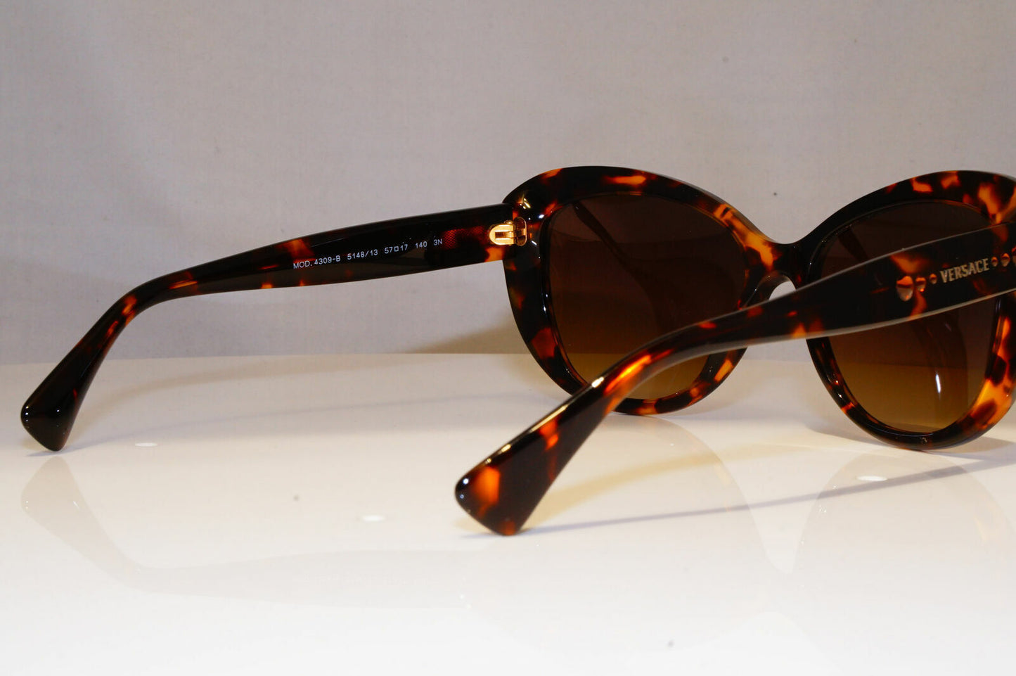 Authentic VERSACE Diamante Boxed Sunglasses Brown Vintage 4309 5148/13 21355