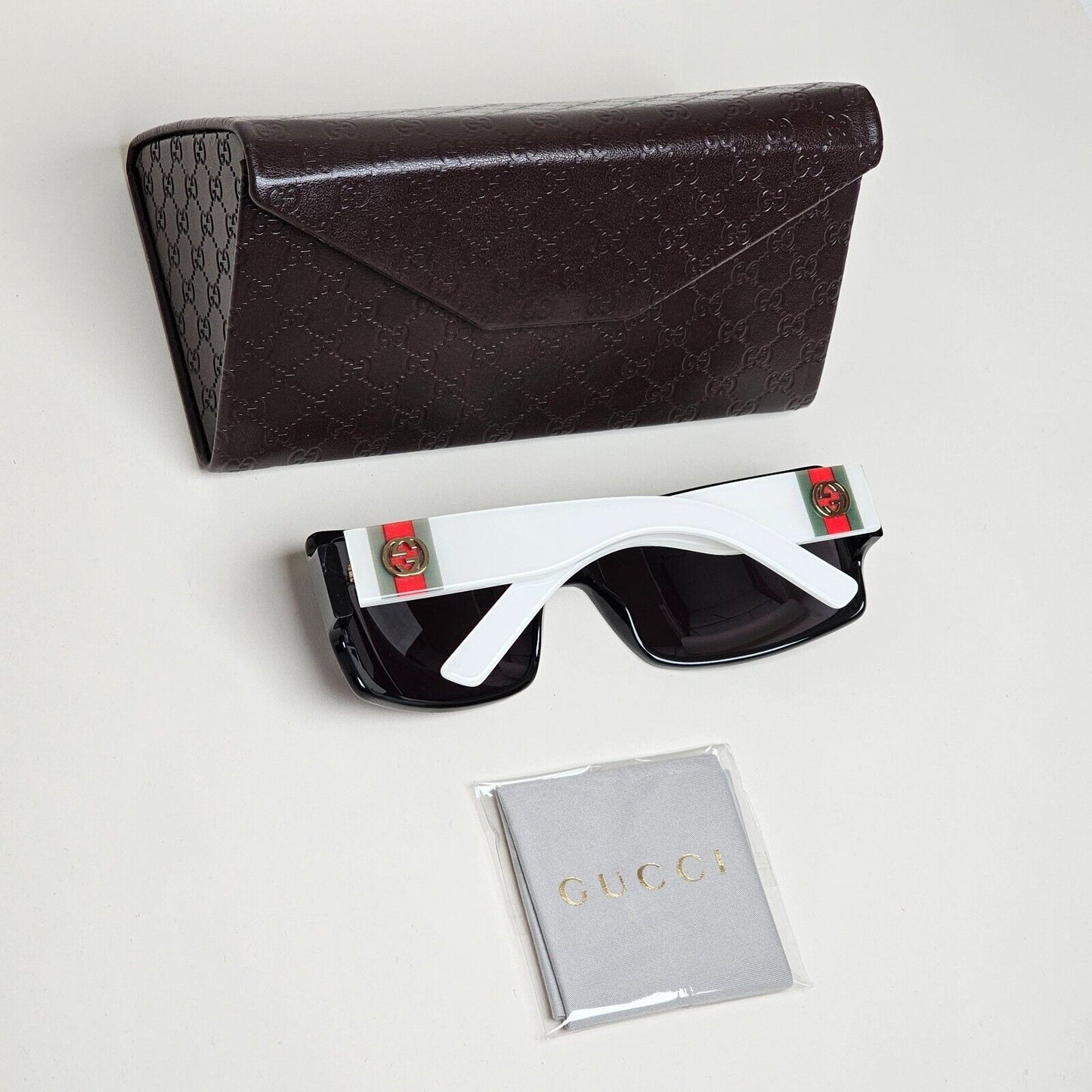 Gucci Sunglasses 2005 Vintage Black Wrap White GG 2563/S PR7 60mm 110225
