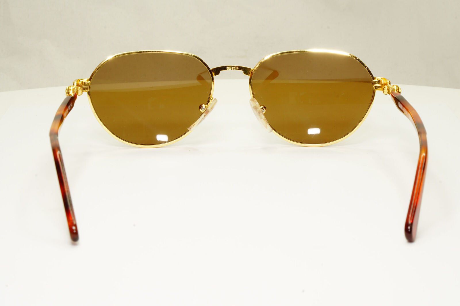 Gianni Versace 1995 Vintage Gold Medusa Unisex Brown Sunglasses MOD G52 COL 14L