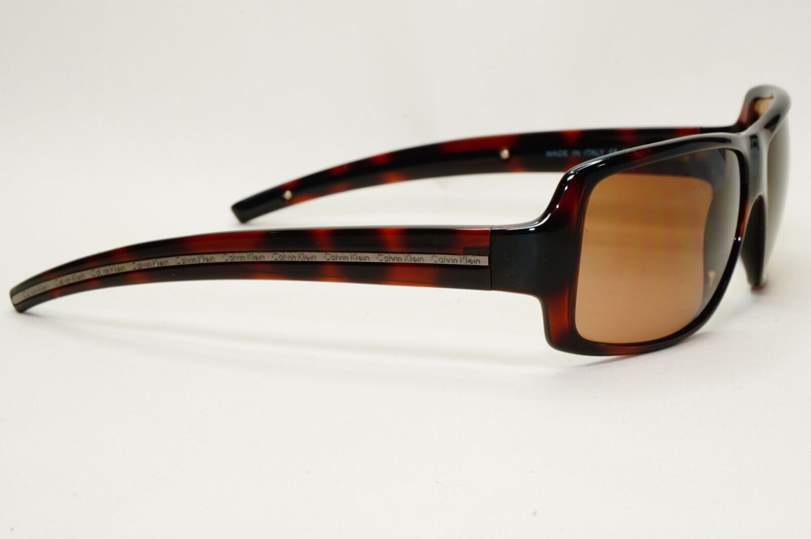 Calvin Klein Sunglasses 2005 Vintage Brown Tortoise Rectangle 688S 125 121124