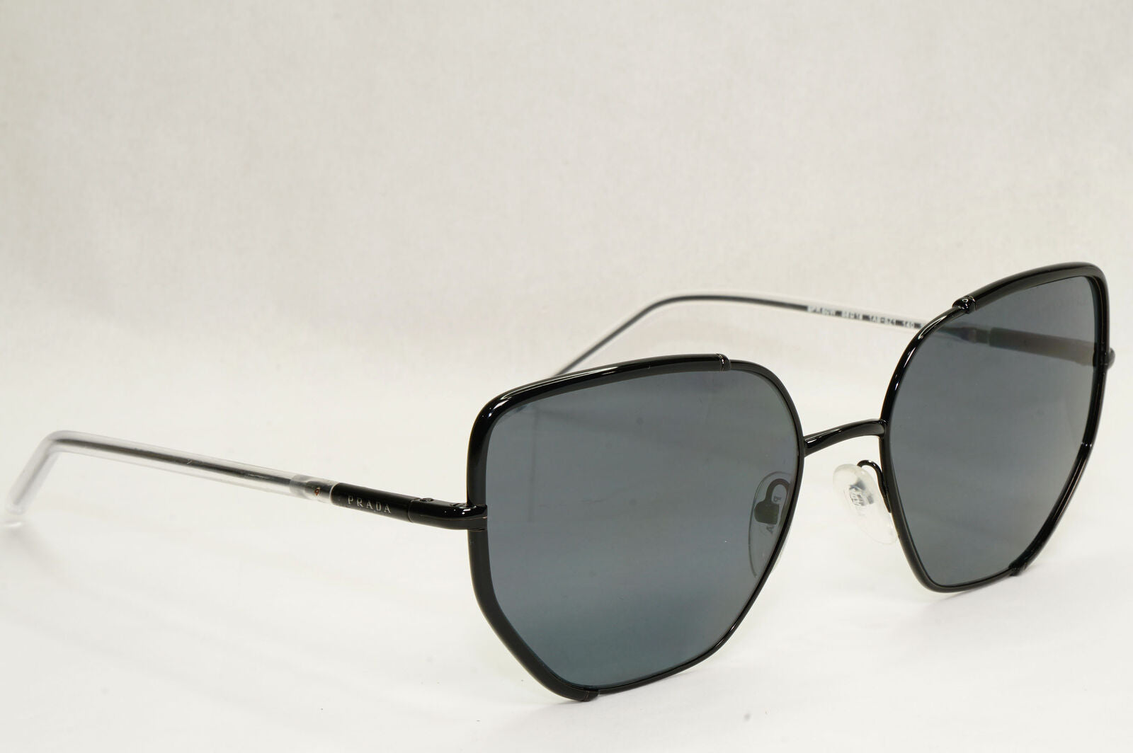 Prada Sunglasses Polarised Black Square Grey PR50WS SPR 50W 1AB-5Z1 58mm