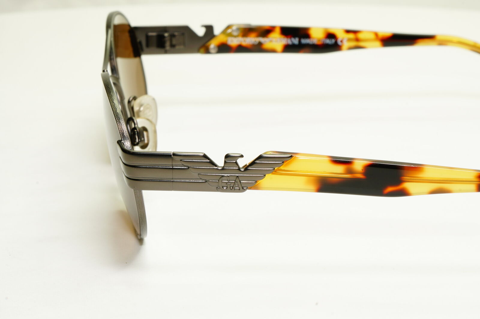 Emporio Armani 1997 Vintage Sunglasses Mens Womens Gunmetal Eagle 047 905/26