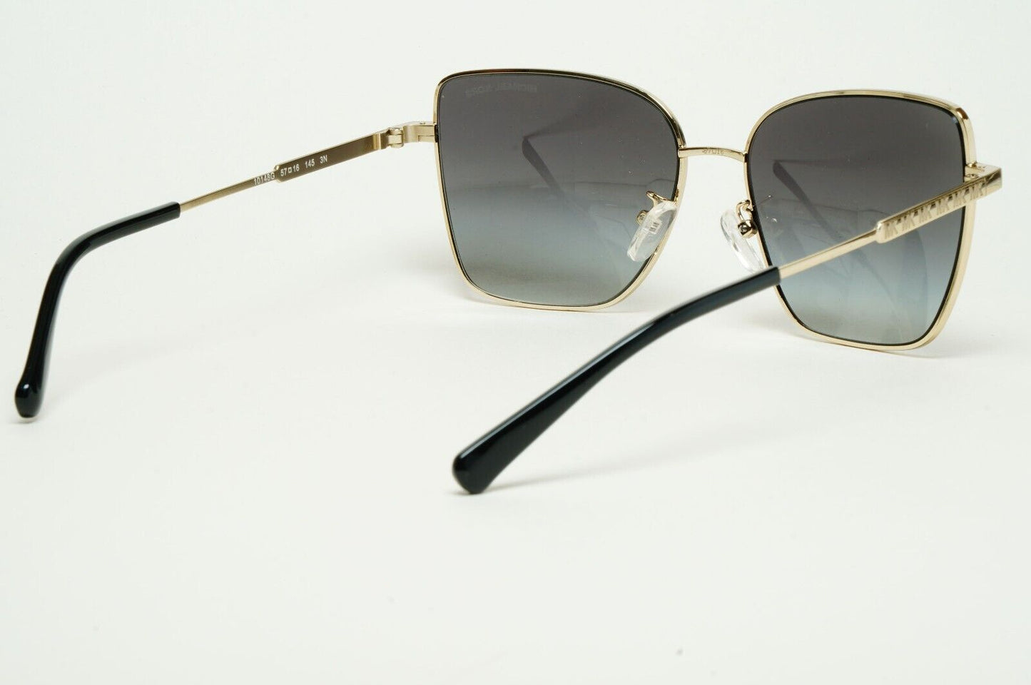 Michael Kors Sunglasses Gold Grey Gradient Metal Square MK 1108 Bastia 1014/8G