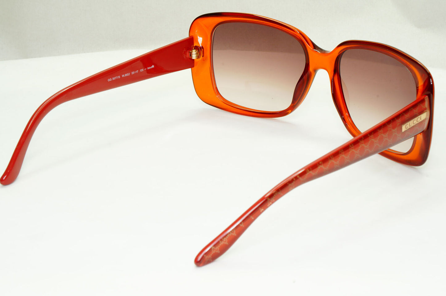 Gucci 2008 Sunglasses Monogram Vintage Brown Gradient GG 3577/S WJ8S2 130423
