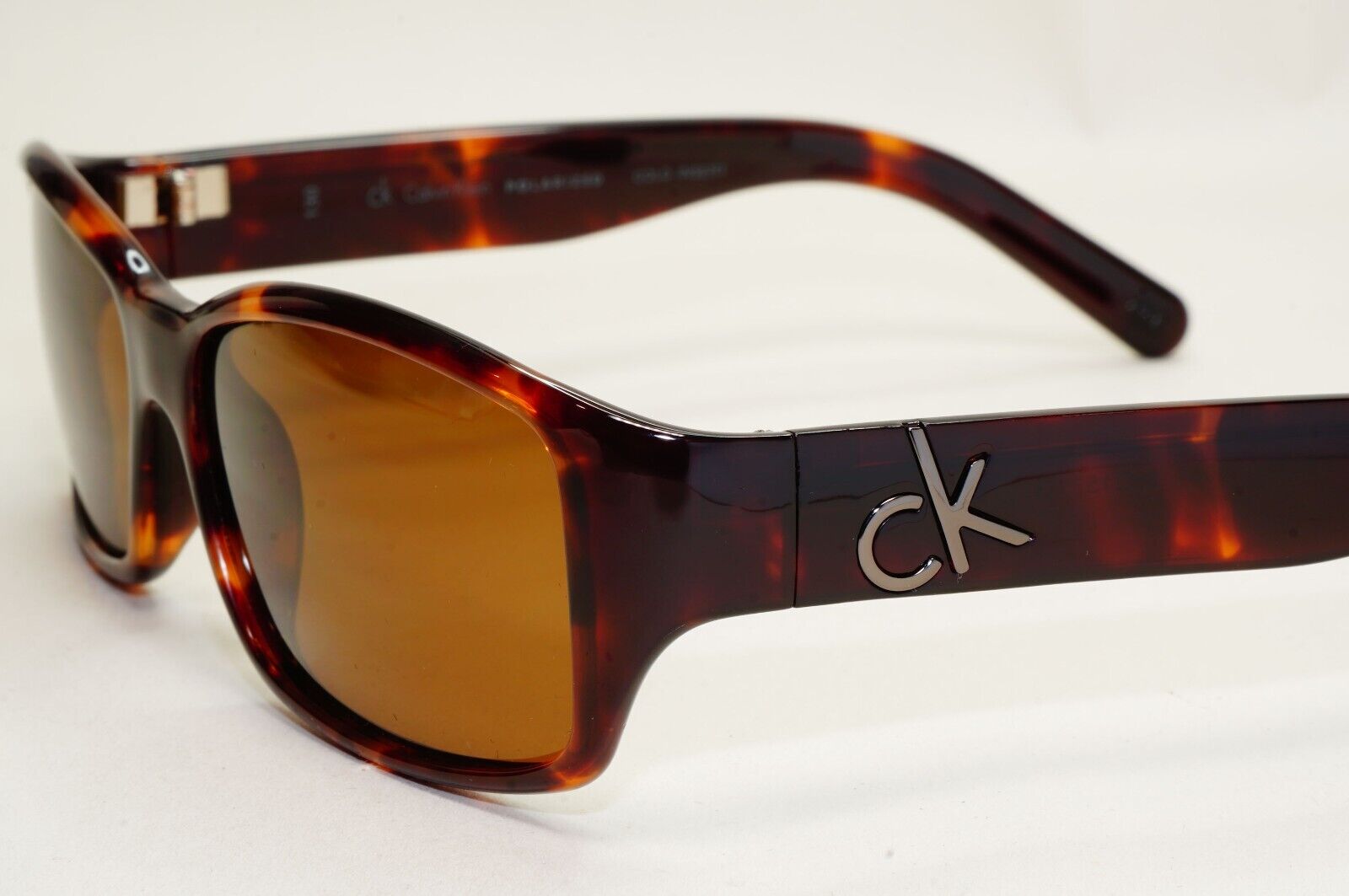 Calvin Klein Sunglasses 2005 Vintage Polarized Brown Tortoise 3051SP 004 121124