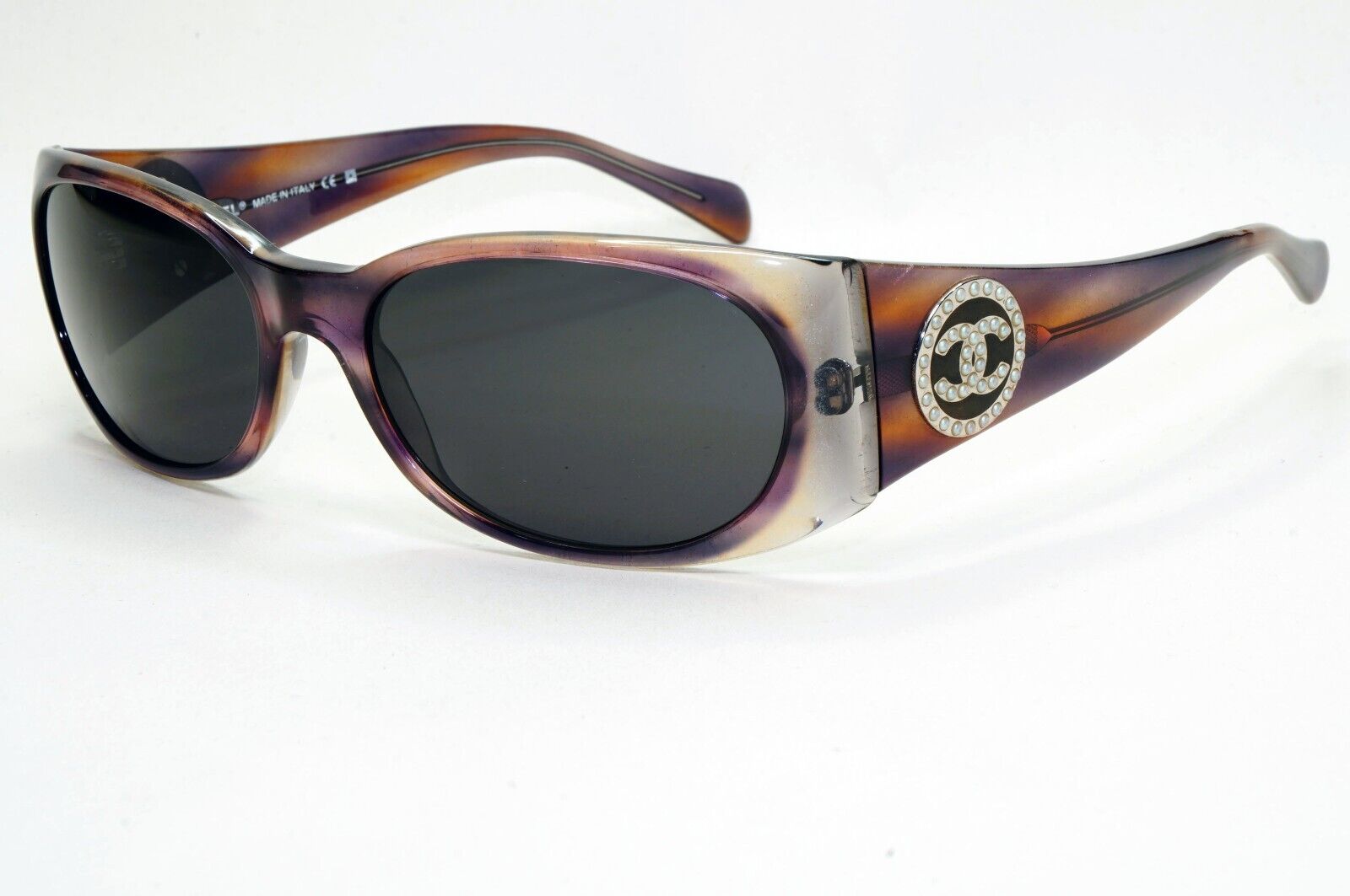 Chanel Sunglasses 2007 Vintage Pearl Brown Black 5082-H c.823/13 301024