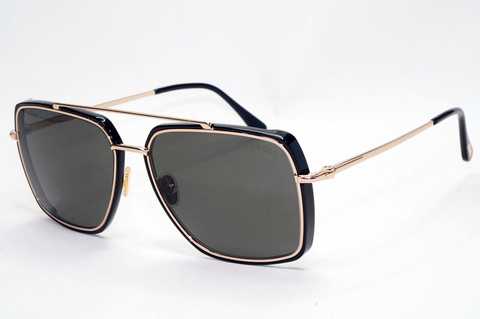 Tom Ford Sunglasses Lionel Polarised Gold Black Navigator FT0750 TF 750 01D 60mm