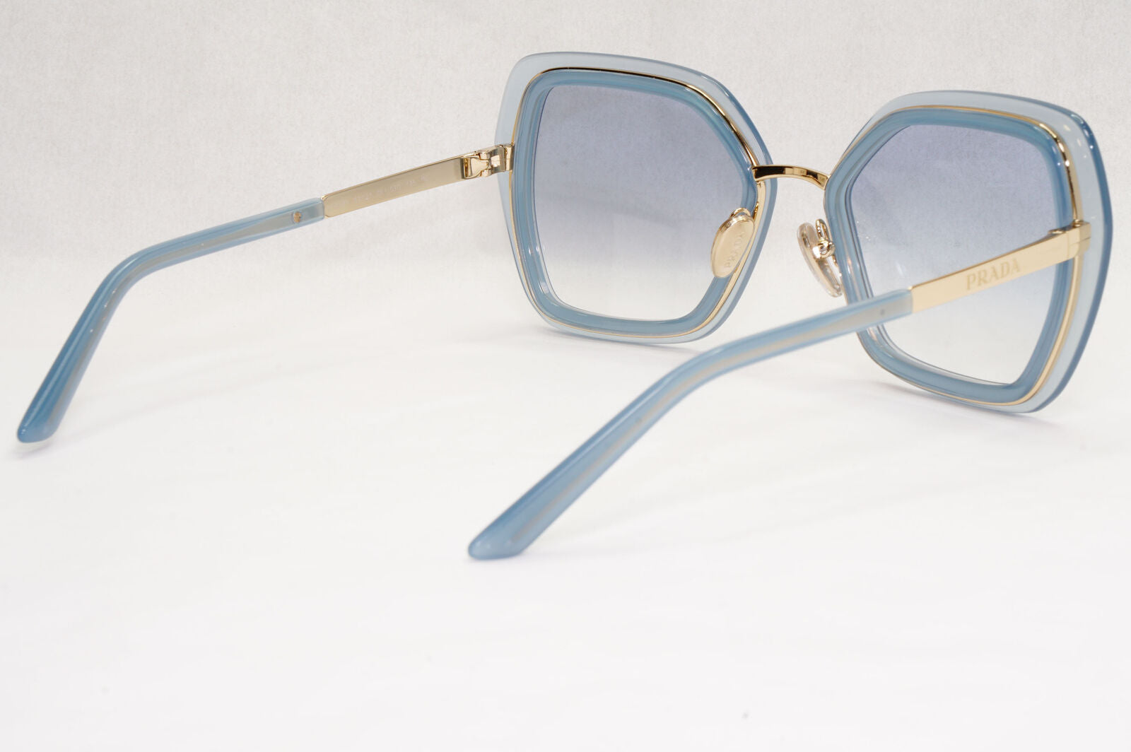 Prada Sunglasses Blue Gold Gradient Square Ceruleo Opal PR53YS SPR 53Y 06Y-03O