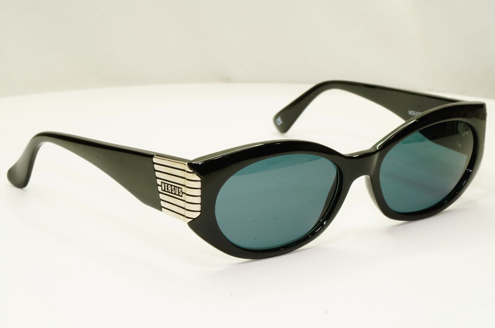 Versus Sunglasses 1995 Vintage Black Silver  by Gianni Versace MOD EZ6 COL 852