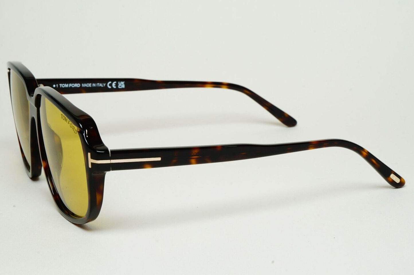Tom Ford Sunglasses Anton Yellow Brown Tortoiseshell Square FT1024 TF 1024 52E