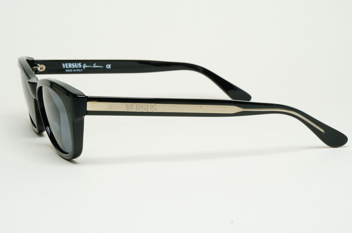 Versus Sunglasses 1996 by Gianni Versace Vintage Black Grey MOD E54 COL 852