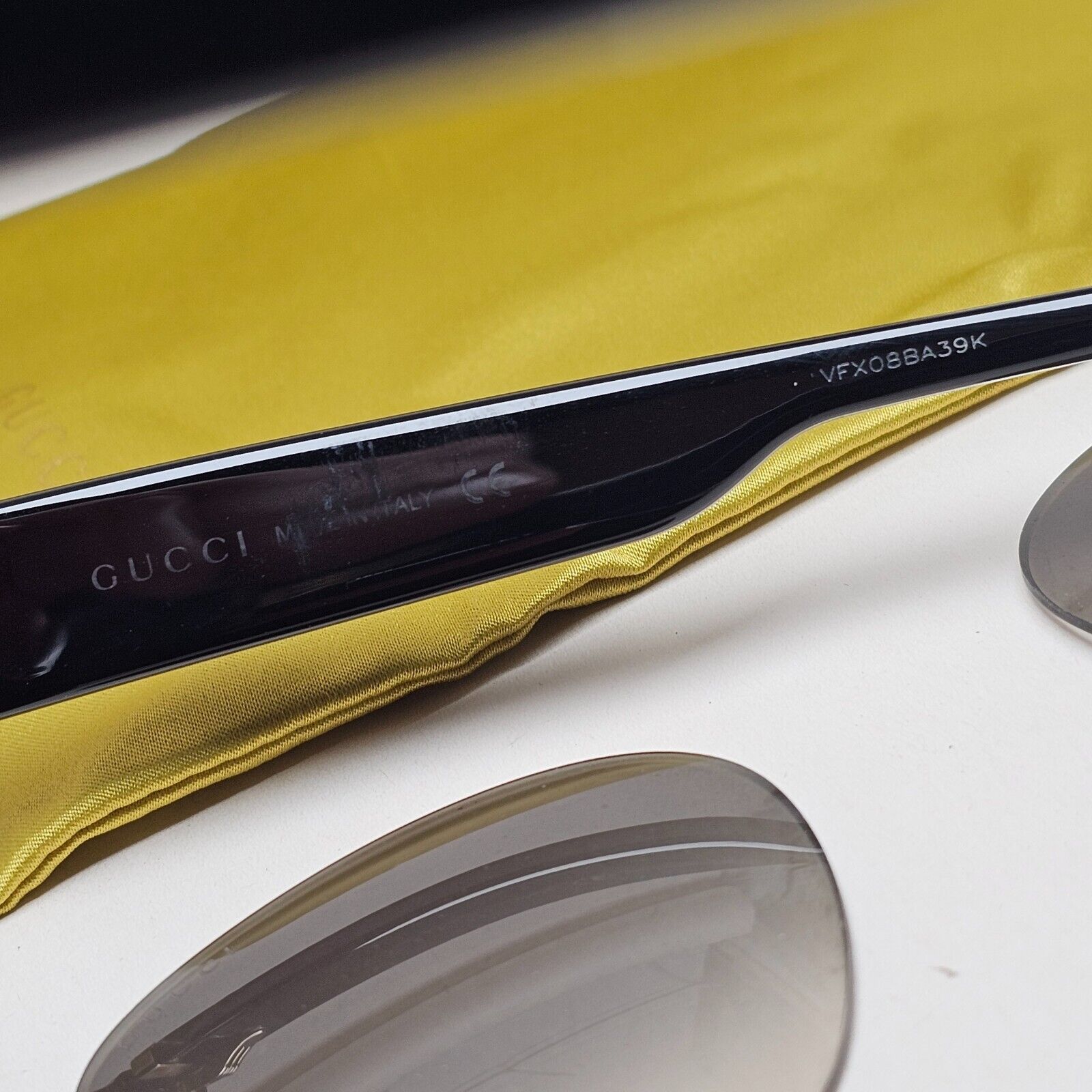 Gucci Sunglasses 2019 Black Cat Eye Square Glossy GG0460S 001 53mm 100225