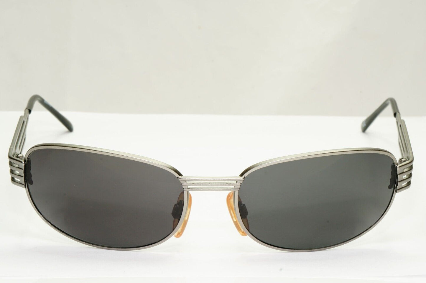 Versus 1996 by Gianni Versace Vintage Silver Black Sunglasses MOD F36 COL 77M