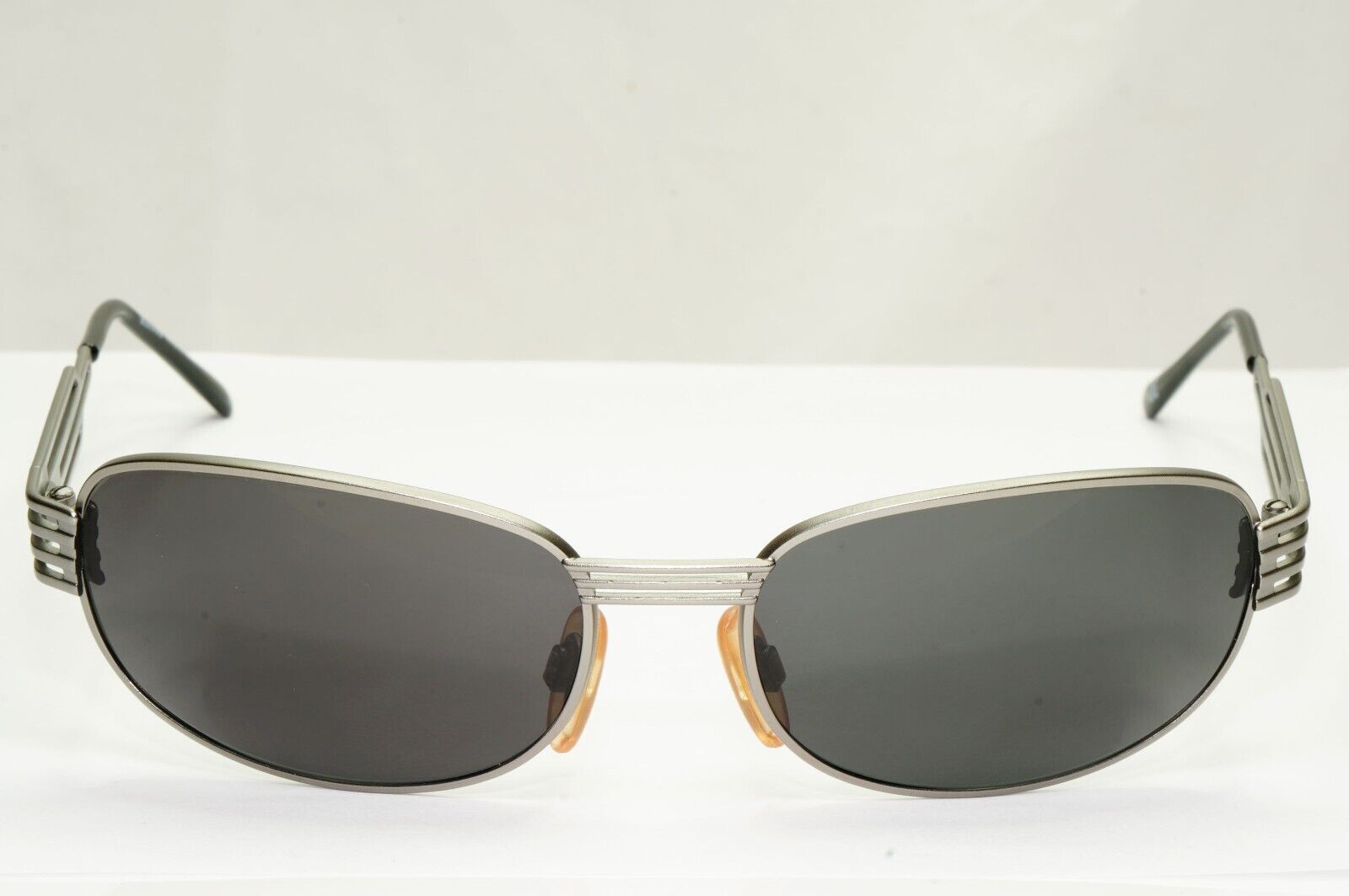 Versus 1996 by Gianni Versace Vintage Silver Black Sunglasses MOD F36 COL 77M