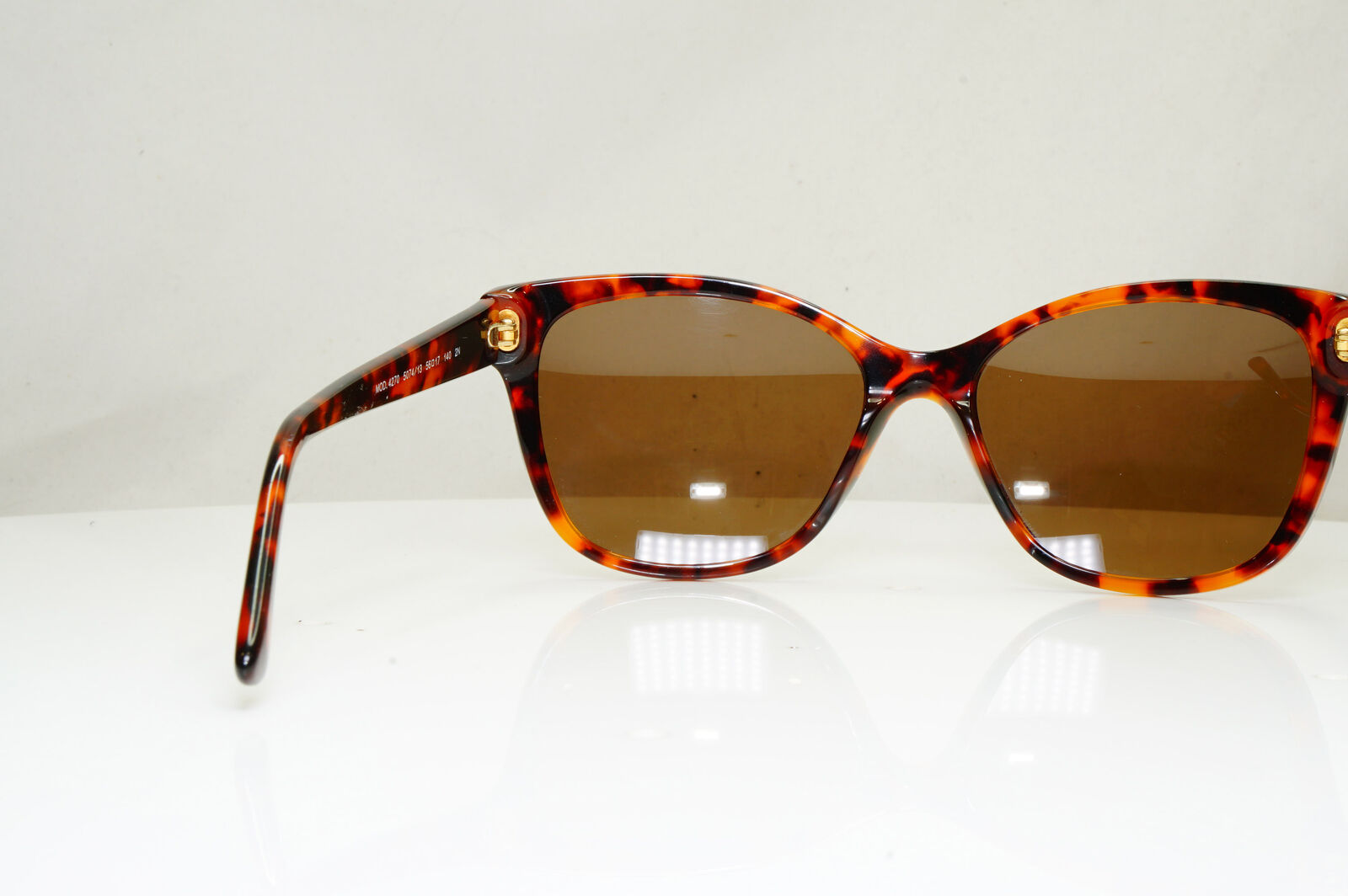 Authentic VERSACE Womens Sunglasses Brown Gold Square Studded 4270 5074/13 29143