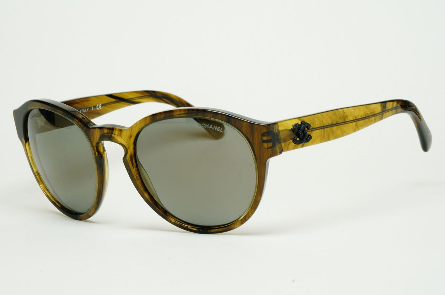 Chanel Sunglasses Olive Marble Green Brown 5359 c.1568/Y9 54mm 100325