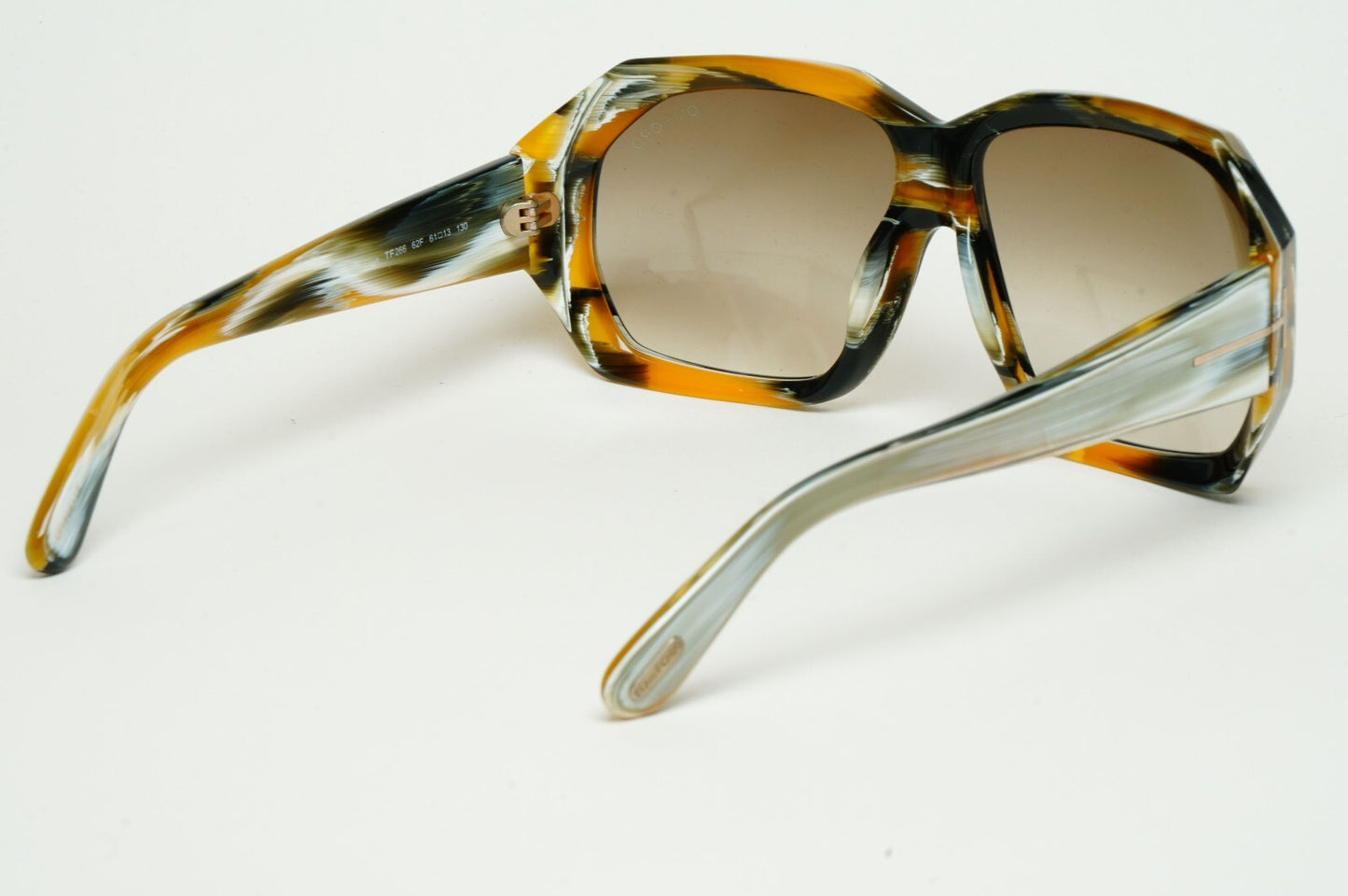 Tom Ford Sunglasses Oversized Square Brown Large Elise FT0266 TF 266 62F 070325