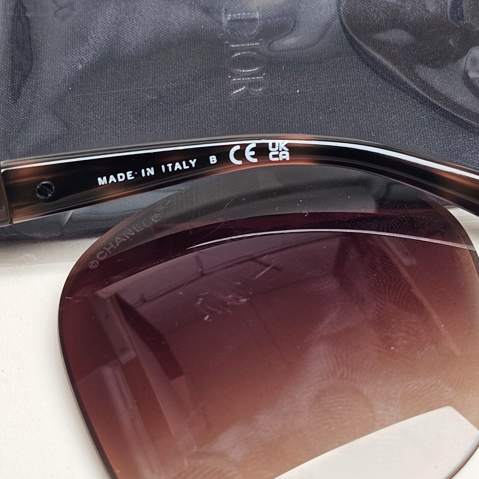 Chanel Sunglasses Brown Leather Chain Tortoise Square 5470-Q c.1761/S5 310125