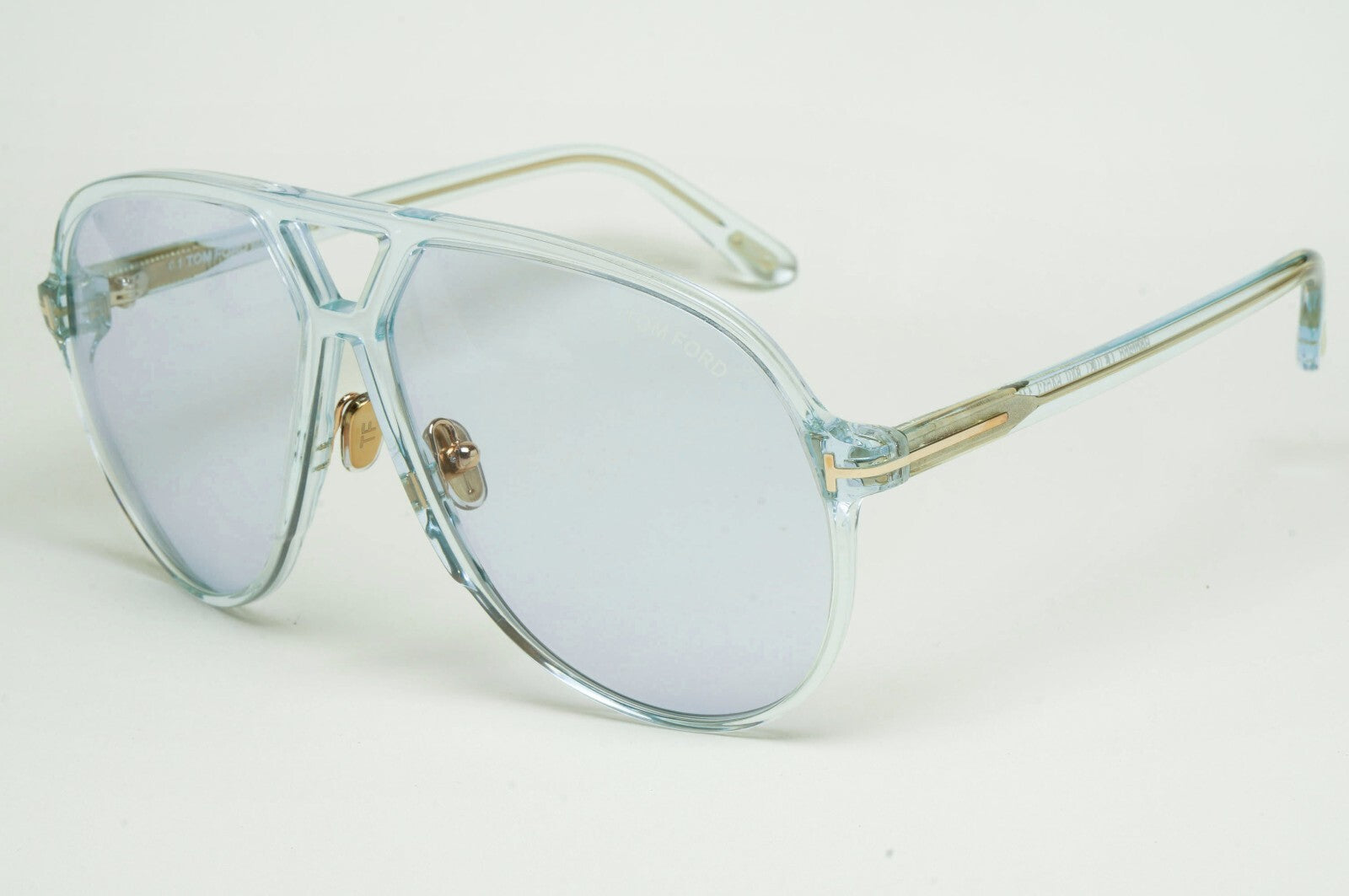 Tom Ford Sunglasses Bertrand Light Blue Oversized Pilot FT1061 TF 1061 84V