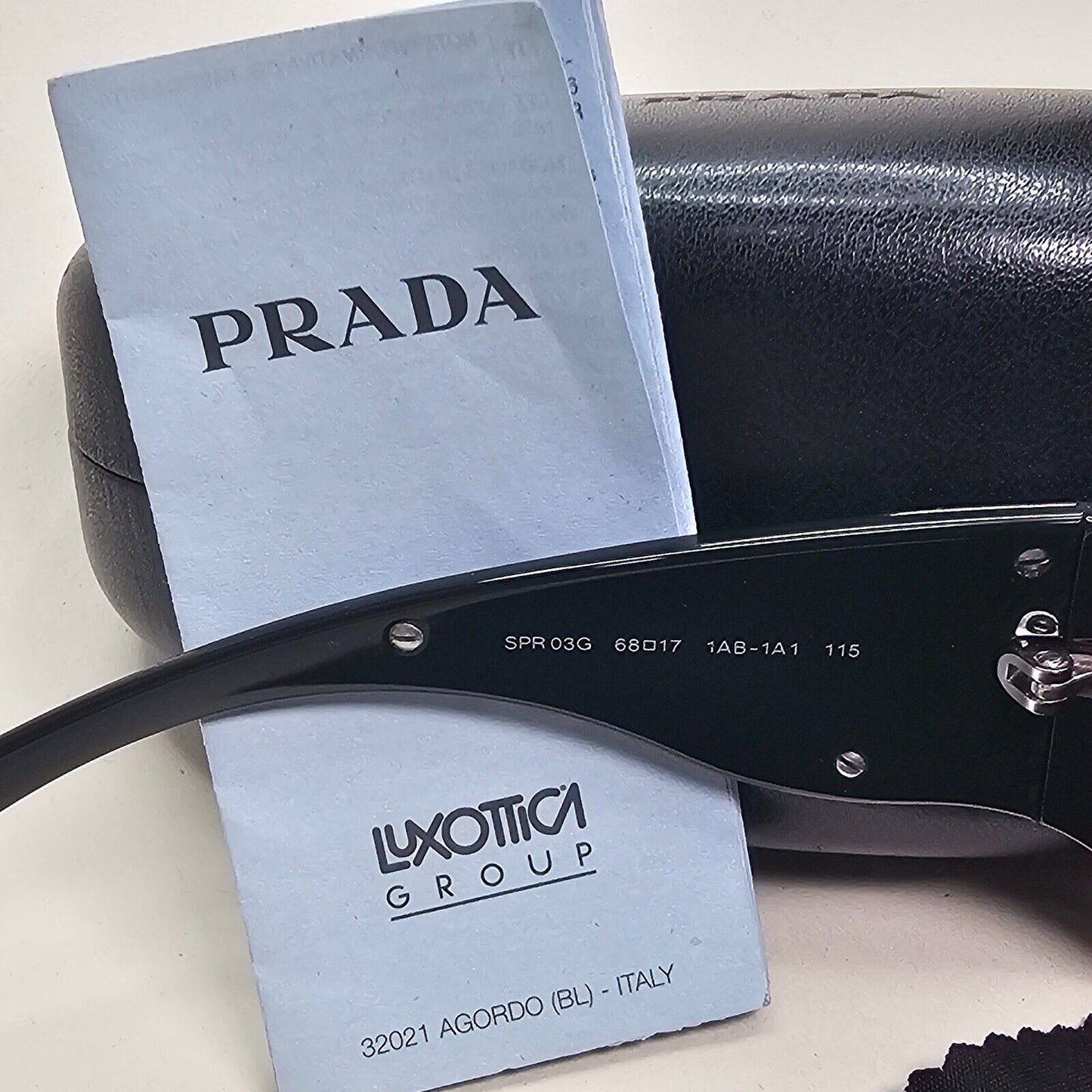 Prada Sunglasses 2006 Vintage Flame Wave Black PR03GS SPR 03G 1AB-1A1 061024