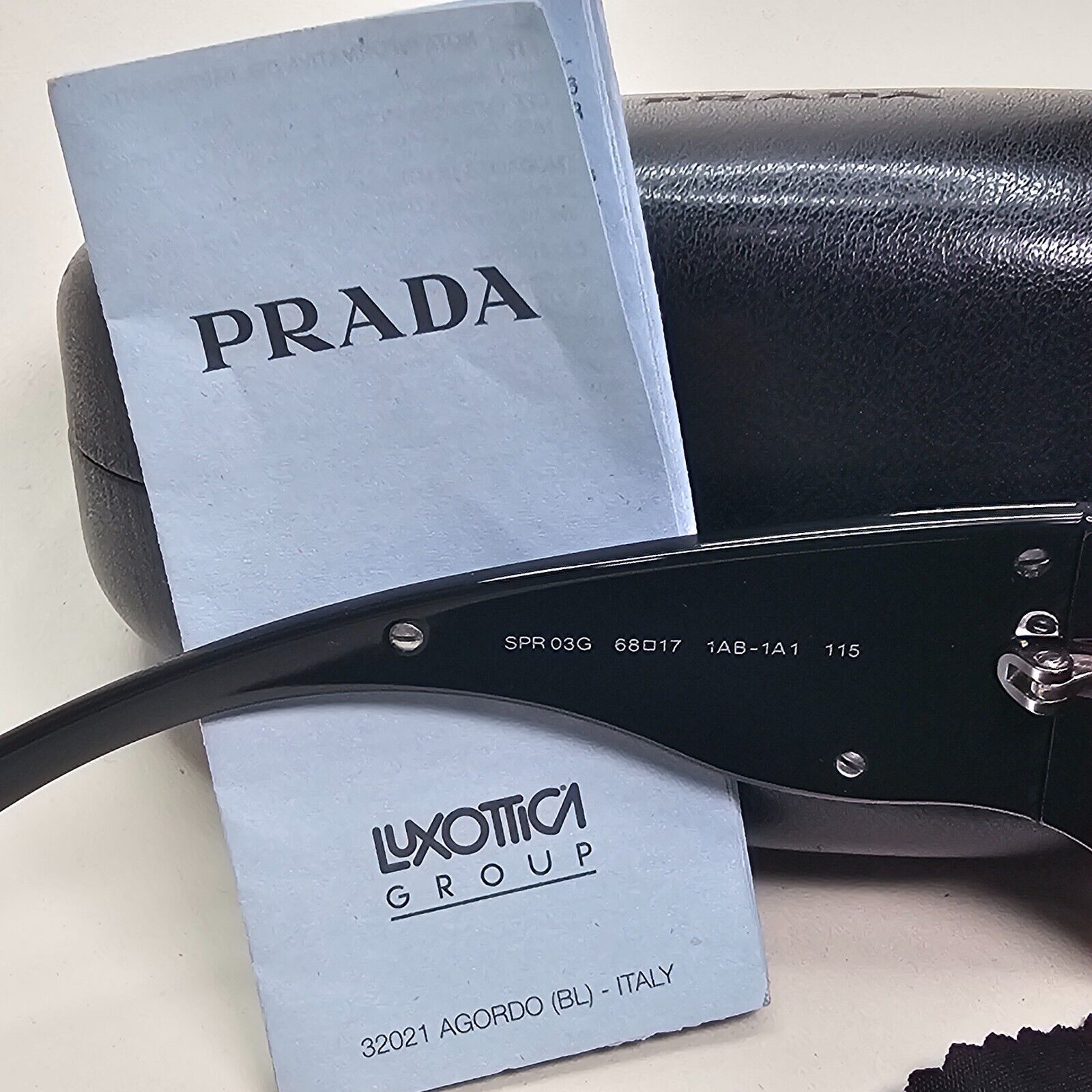 Prada Sunglasses 2006 Vintage Flame Wave Black PR03GS SPR 03G 1AB-1A1 061024