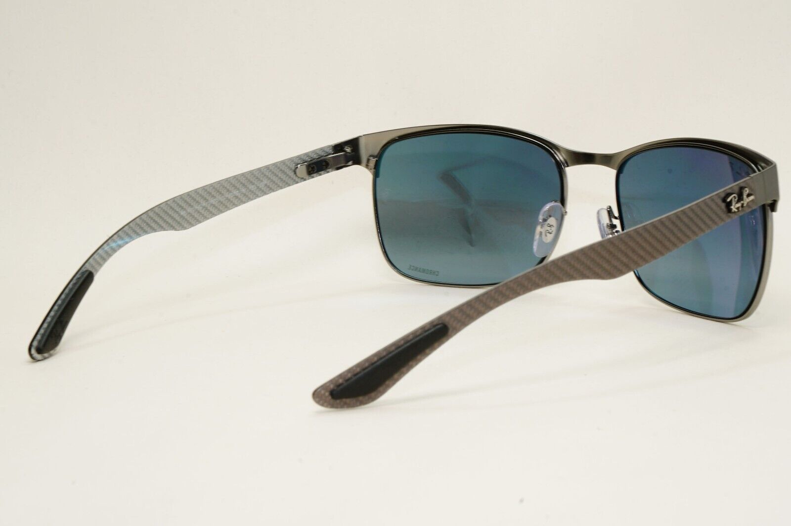 Ray-Ban Sunglasses Carbon Fibre Polarised Tech Chromance Grey RB 8319-CH 9075/J0