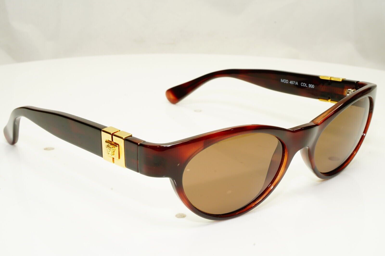 Gianni Versace 1996 Unisex Vintage Gold Medusa Sunglasses MOD 457/A COL 900