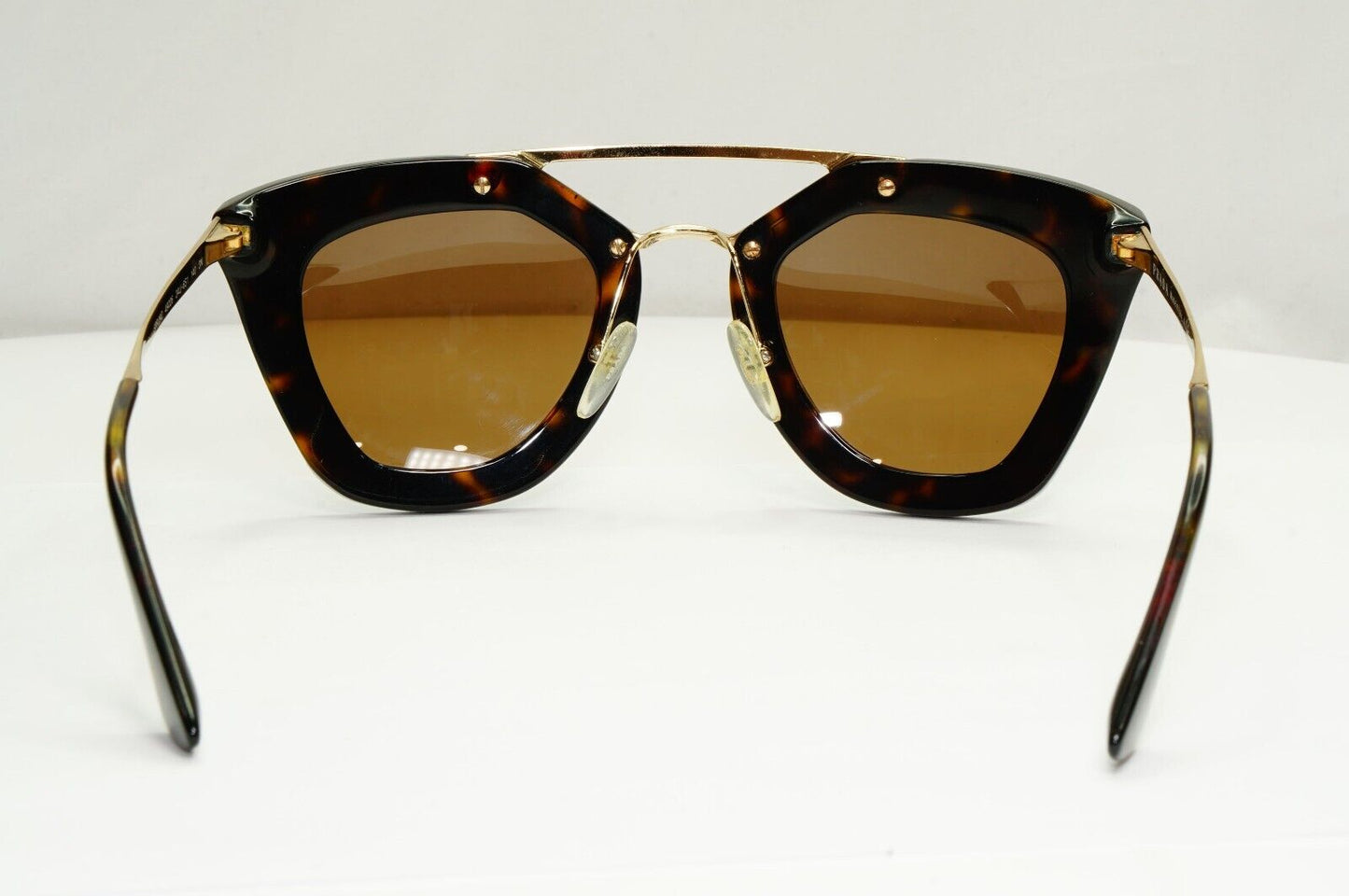 Prada Sunglasses Cinema Gold Brown Tortoise Square PR09QS SPR 09Q 2AU-6S1 170125