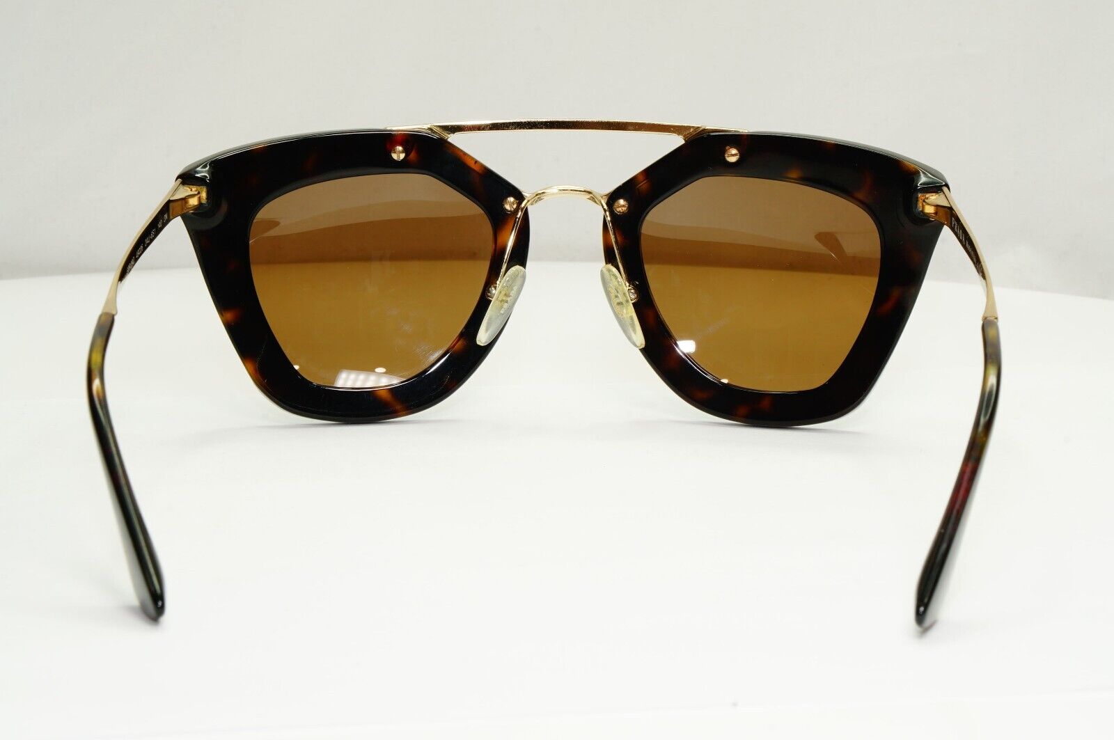 Prada Sunglasses Cinema Gold Brown Tortoise Square PR09QS SPR 09Q 2AU-6S1 170125