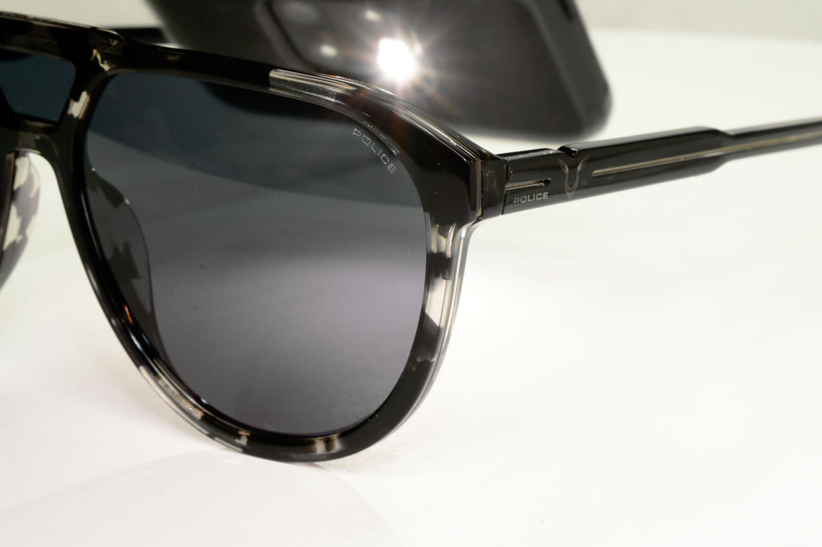 Police Lewis Hamilton F1 Sunglasses Black Grey Marble Pilot 22 SPL C50 COL 096N