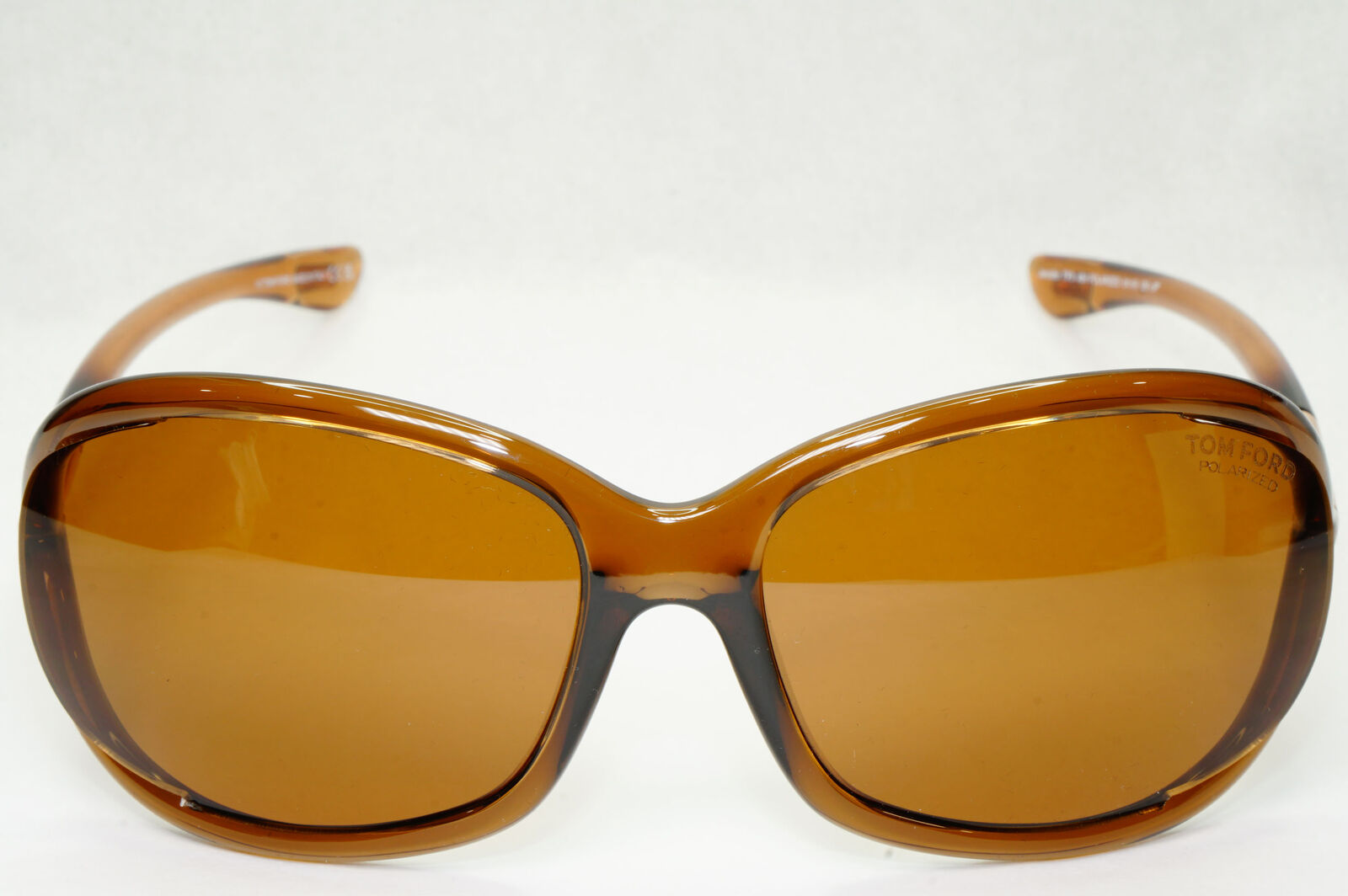 Tom Ford Sunglasses Jennifer Polarized Brown Gold Wrap Designer FT0008 TF8 48H