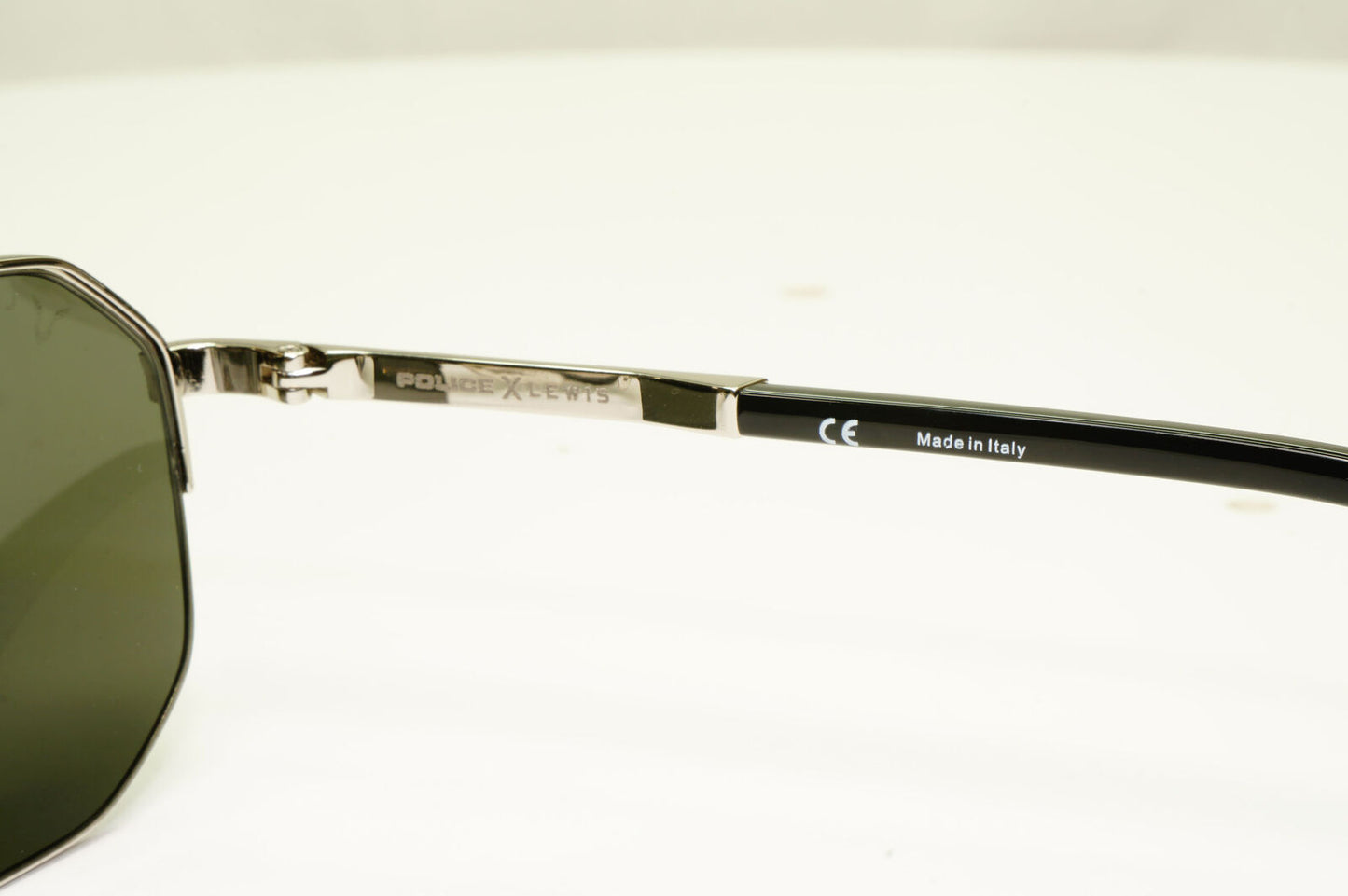 Police Lewis Hamilton F1 Sunglasses Silver Black Green Pilot 04 SPL A25 COL 0579