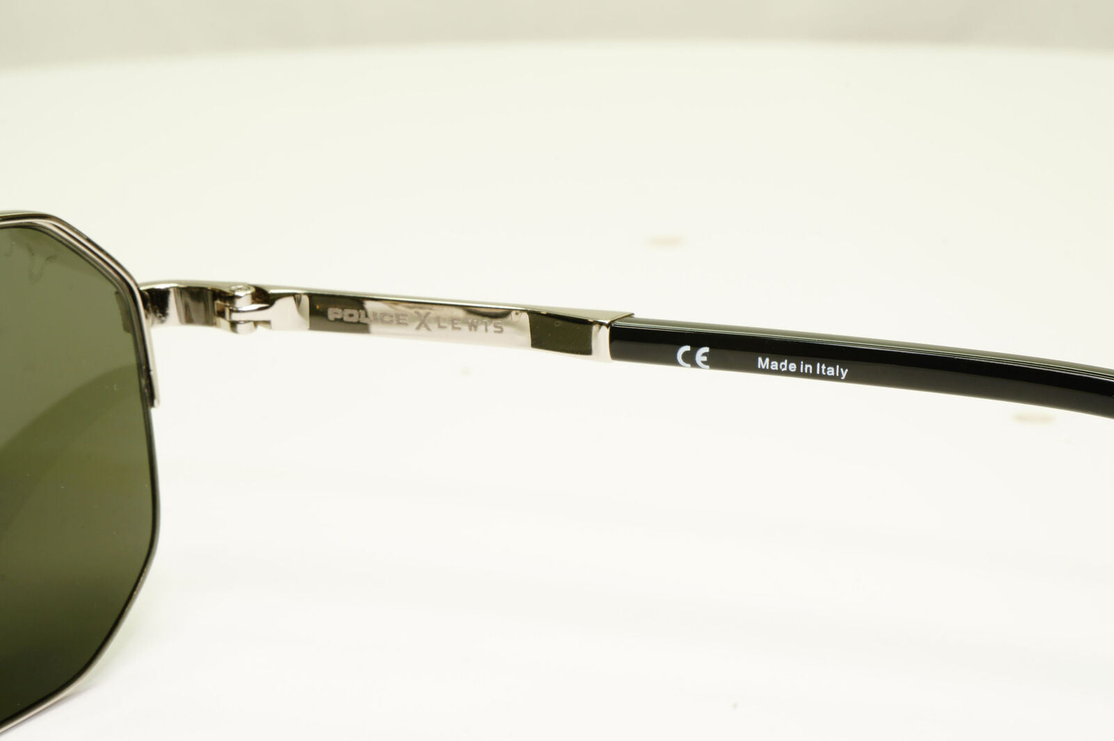 Police Lewis Hamilton F1 Sunglasses Silver Black Green Pilot 04 SPL A25 COL 0579
