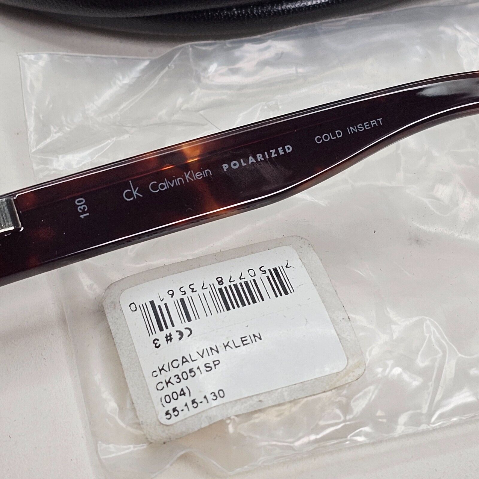 Calvin Klein Sunglasses 2005 Vintage Polarized Brown Tortoise 3051SP 004 121124