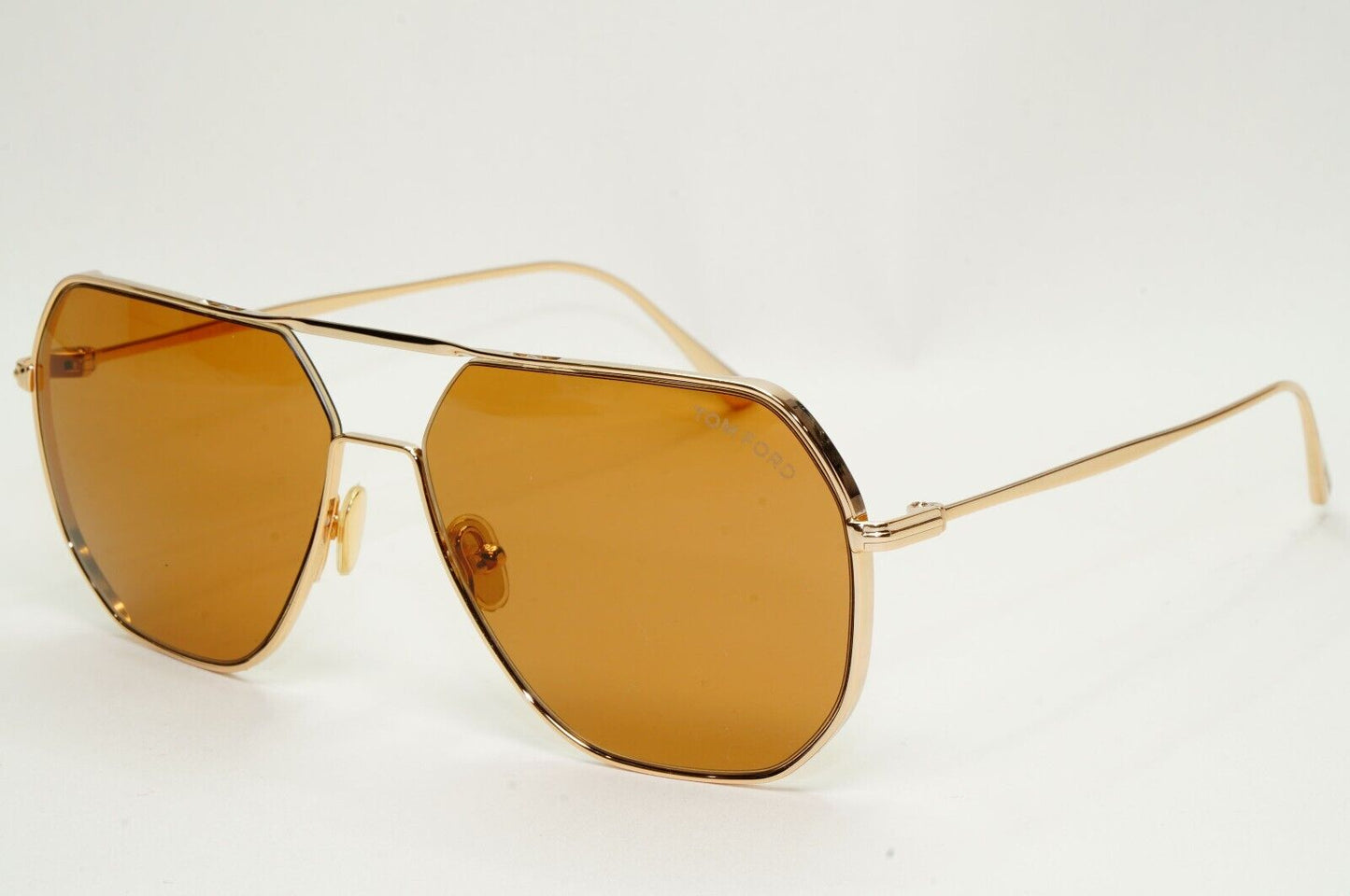 Tom Ford Sunglasses Gilles-02 Gold Brown Metal Navigator Pilot FT0852 TF 852 28E