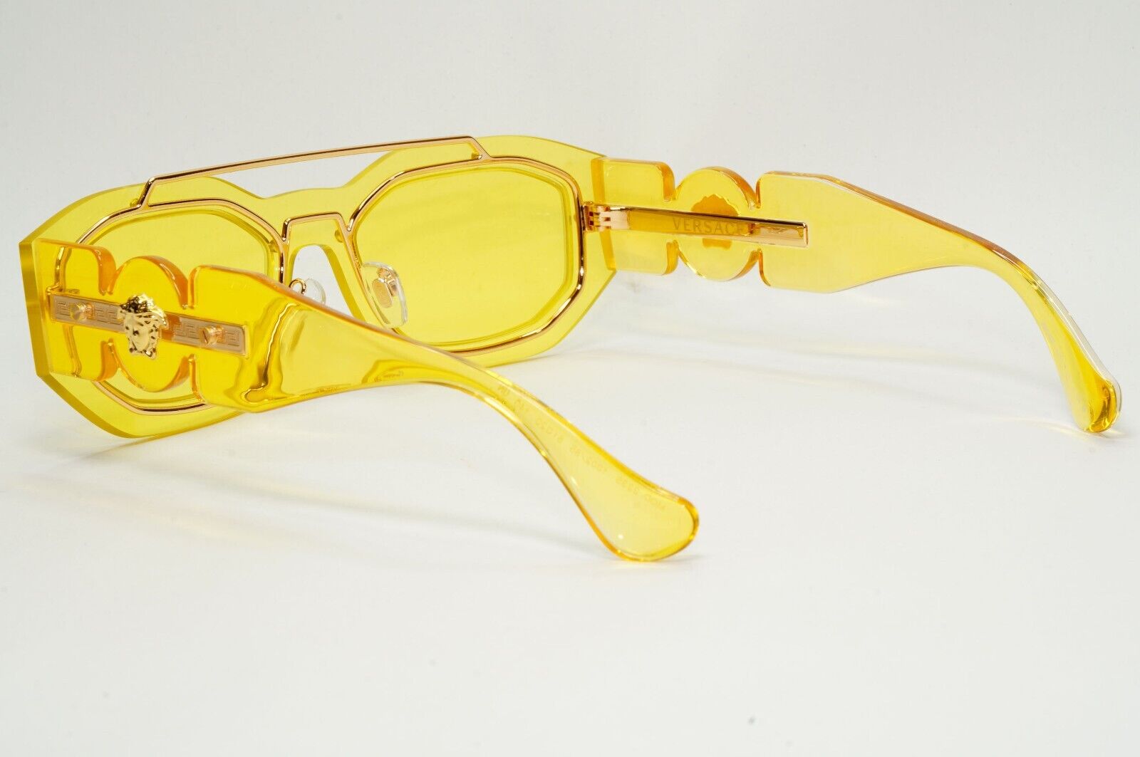Versace Sunglasses Yellow Transparent Gold Medusa MOD VE 2235 1002/85 51mm