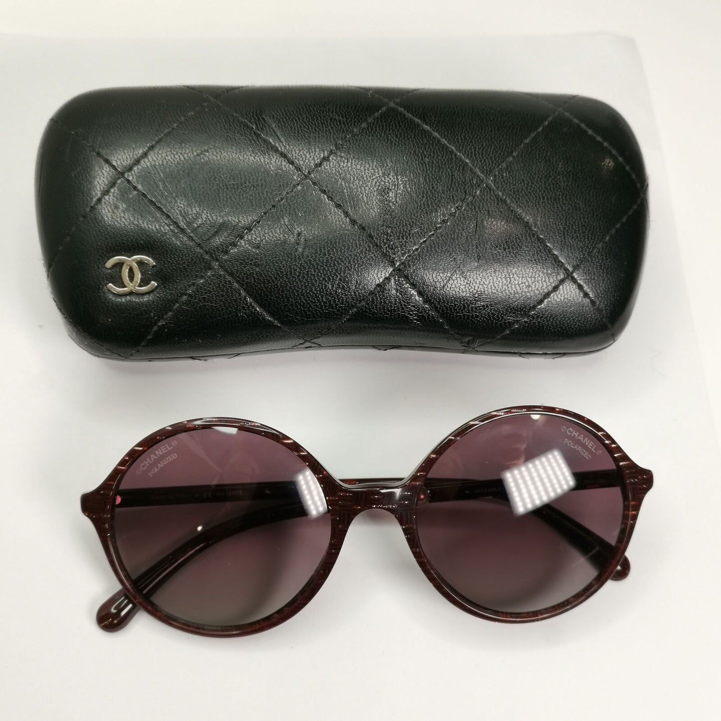Chanel Polarized Sunglasses Pearl Burgundy Gradient 5391-H c.1638/K5 280323