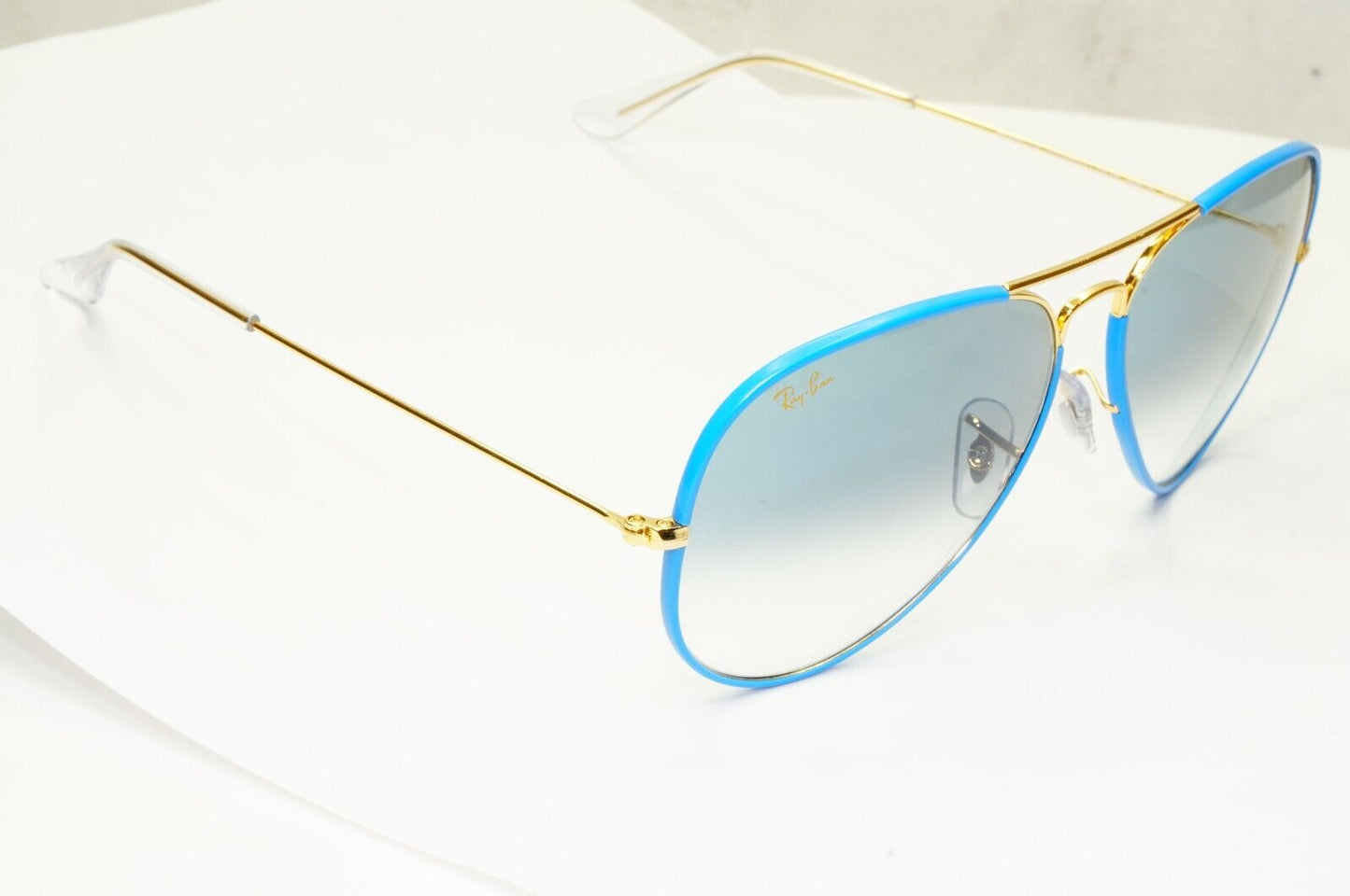 Ray-Ban Sunglasses Aviator Blue Gold Gradient RB 3025-JM Full Color 9196/3F 62mm