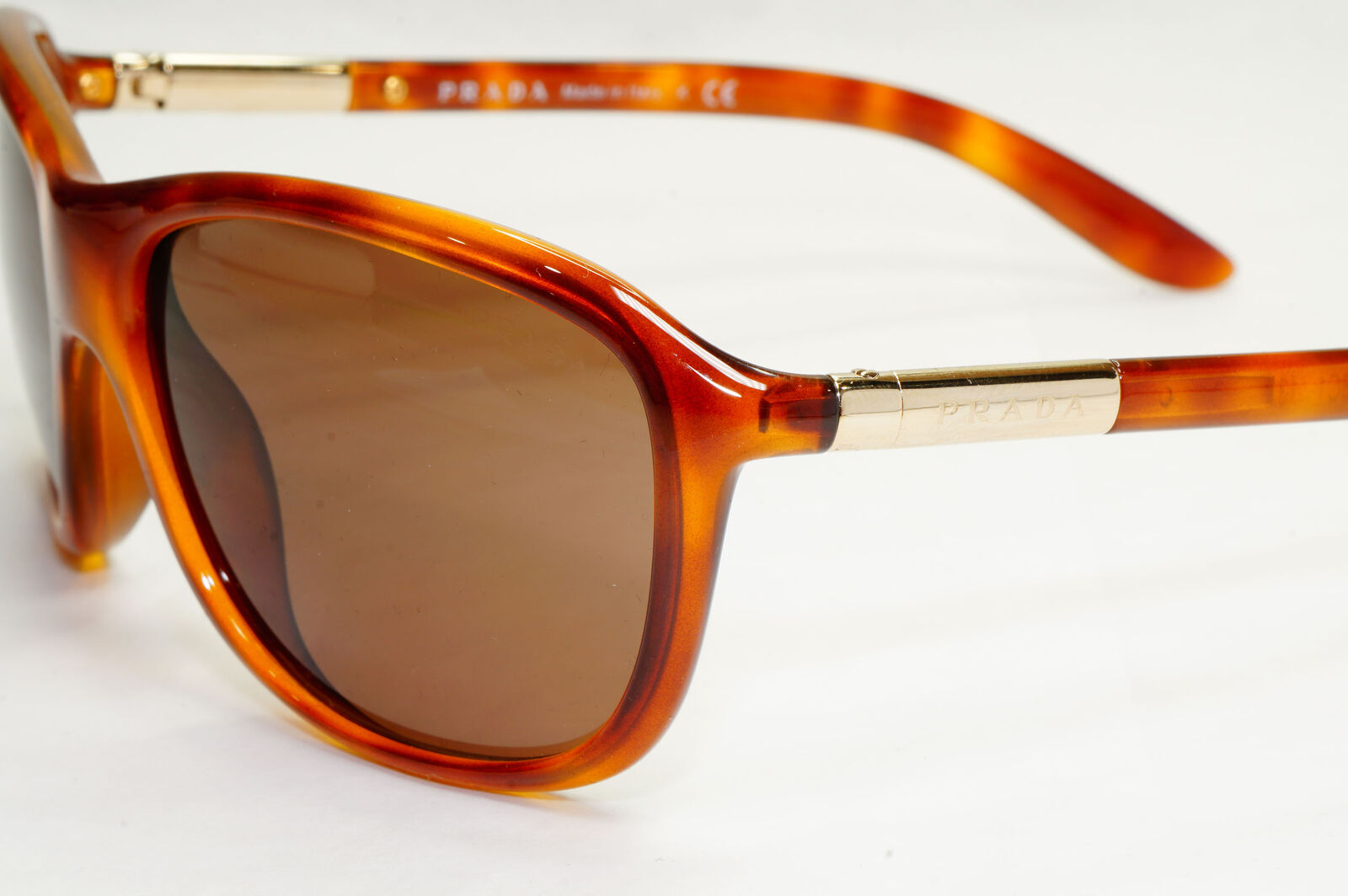 Prada Sunglasses 2010 Brown Gold Wrap Vintage PR08MS SPR 08M 4BW-8C1 210124