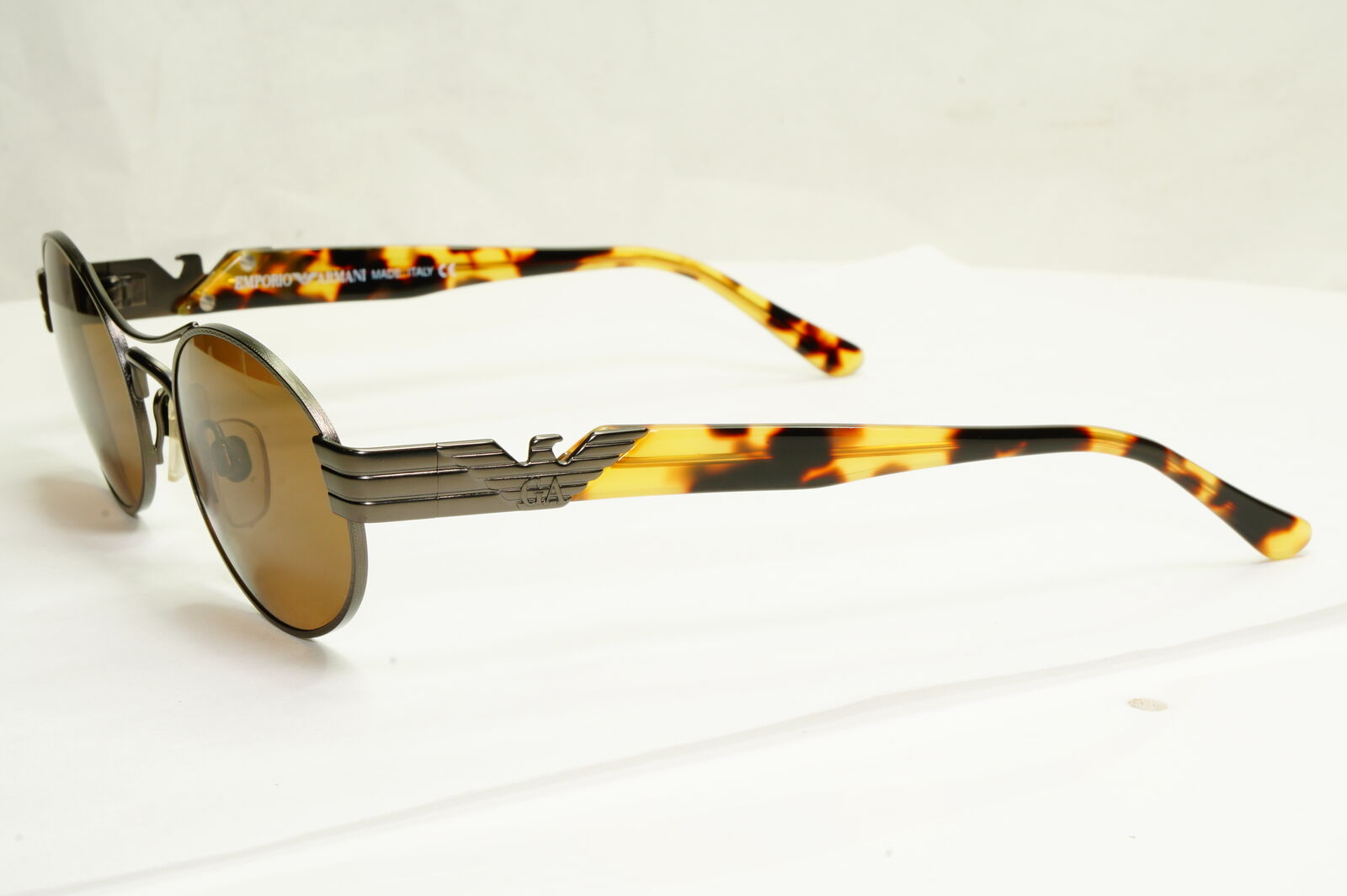 Emporio Armani 1997 Vintage Sunglasses Mens Womens Gunmetal Eagle 047 905/26