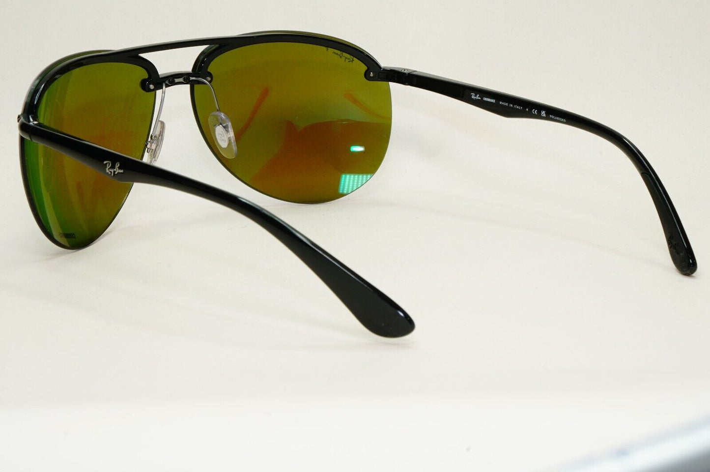 Ray-Ban Sunglasses Chromance Blue Mirror Polarised Pilot Wrap RB 4293-CH 601/A1