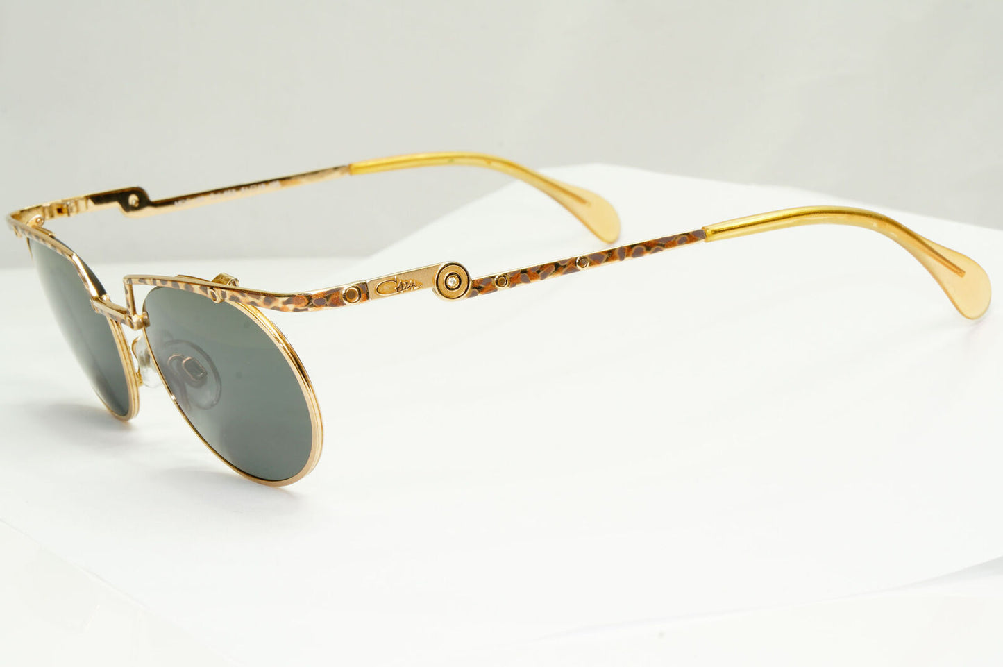 Cazal 1990s Sunglasses Vintage Germany Gold Leopard MOD 288 COL 653 37484