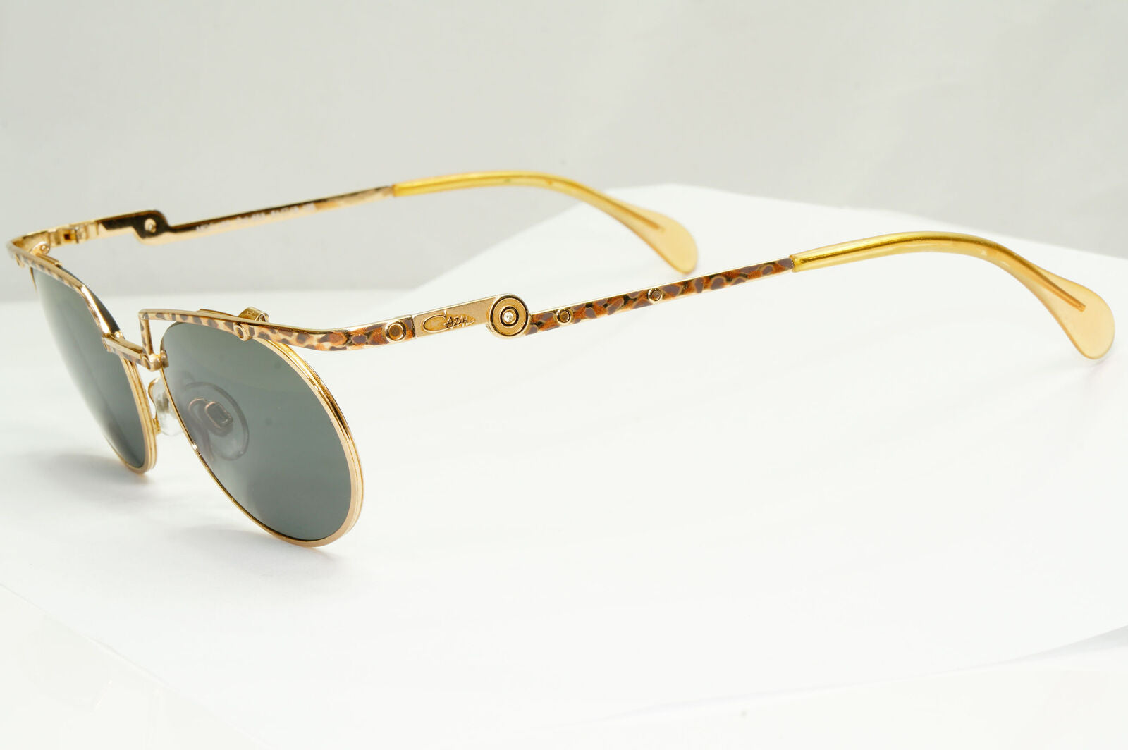 Cazal 1990s Sunglasses Vintage Germany Gold Leopard MOD 288 COL 653 37484