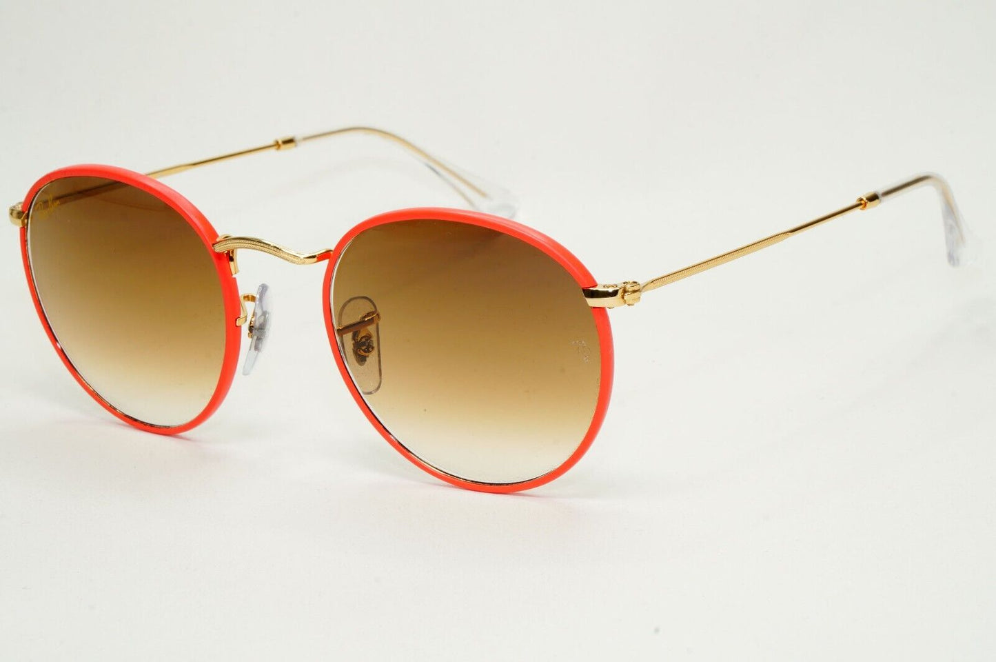 Ray-Ban Sunglasses Round Full Color Red Gold Brown Gradient RB 3447-J-M  9196/51